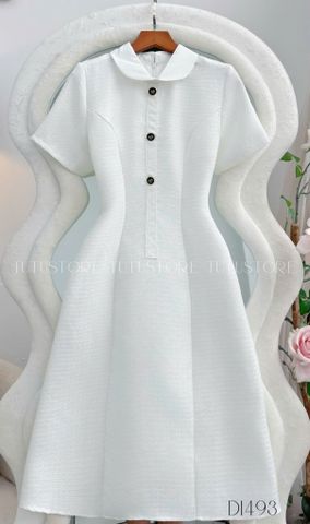 Đầm thiết kế cổ sơ mi tròn đi tiệc TuTu Store - Mã D1493