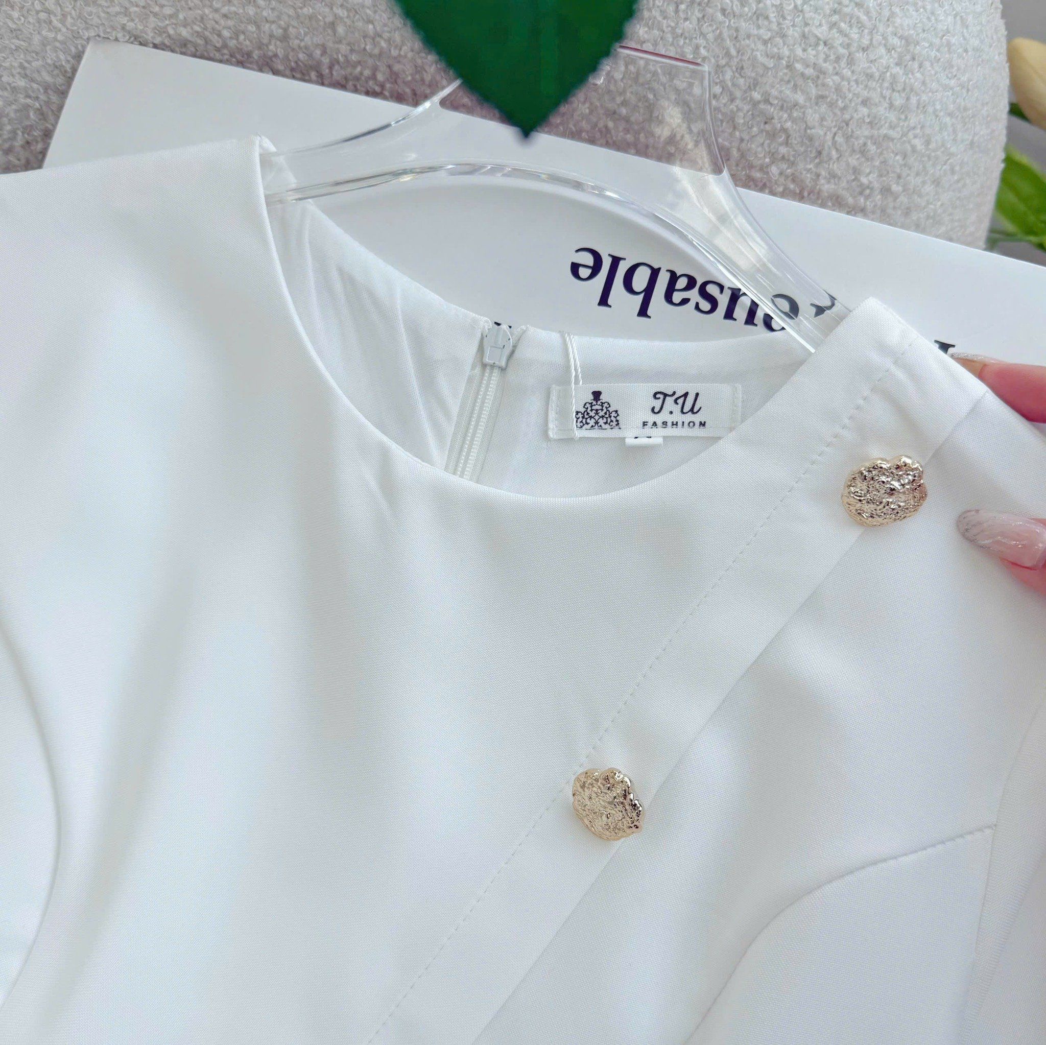 Đầm Cotton Mịn Thiết Kế TuTu Store Phù Hợp Đi Làm Dành Cho Nữ - Mã D1463