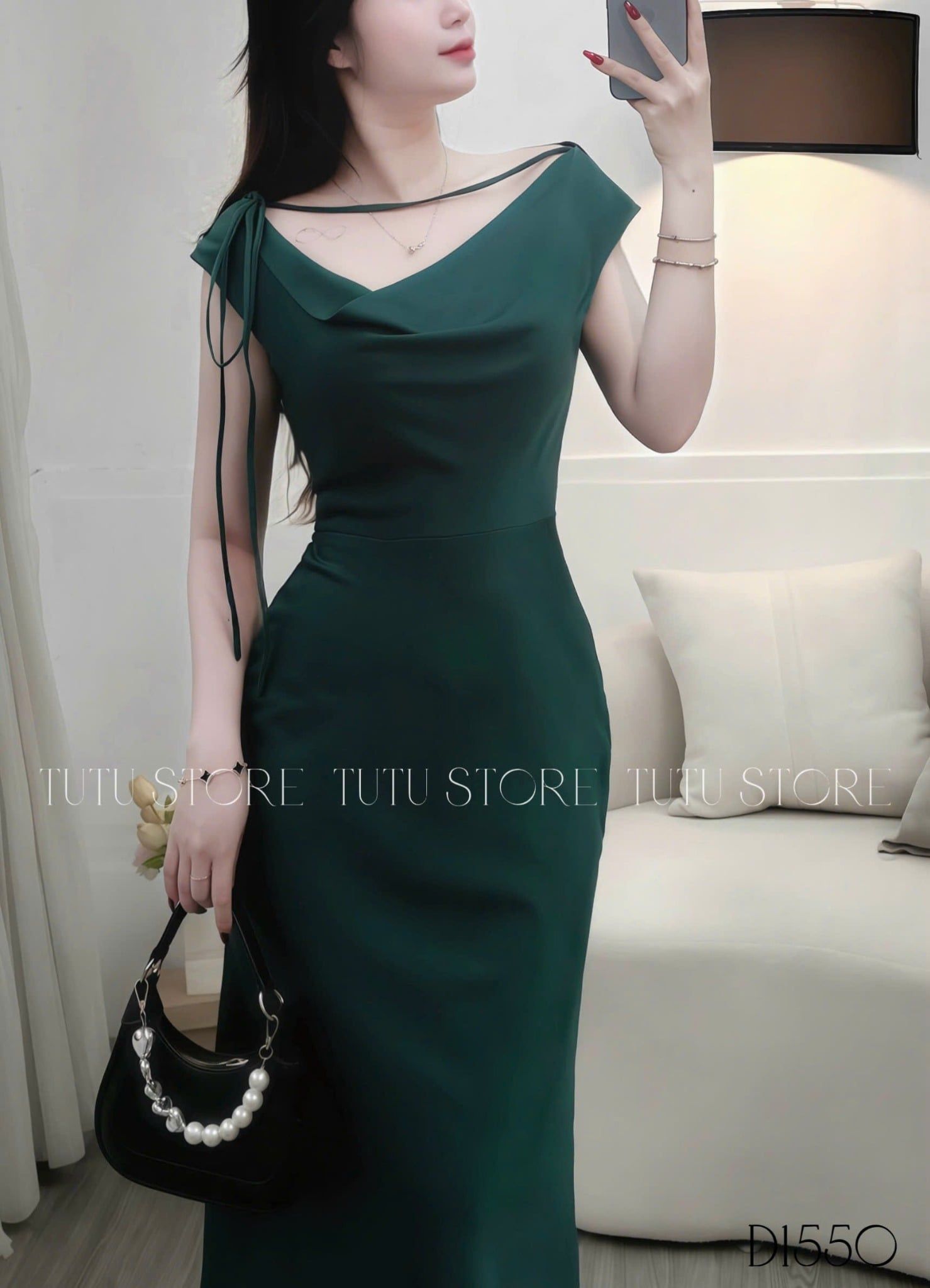 Đầm thiết kế trễ vai đuôi cá đi tiệc TuTu Store - Mã D1550