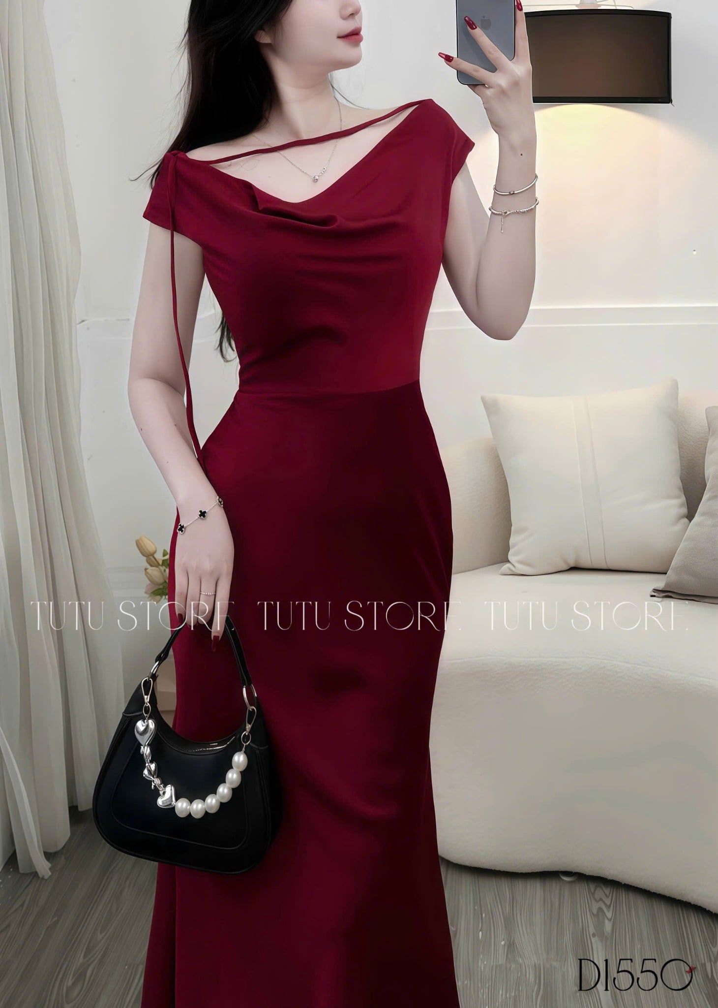 Đầm thiết kế trễ vai đuôi cá đi tiệc TuTu Store - Mã D1550