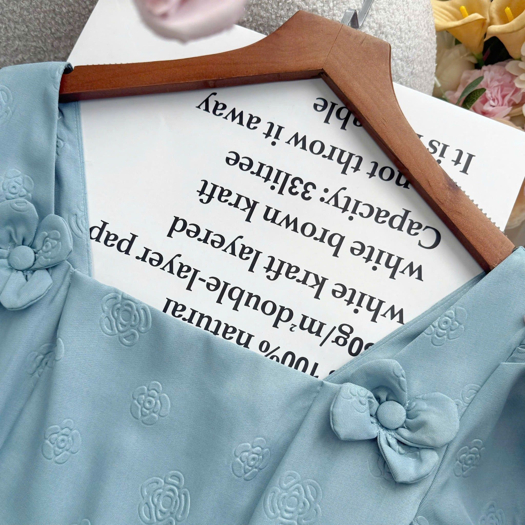 Đầm Bố Dập Hoa Thiết Kế TuTu Store Phù Hợp Công Sở Dành Cho Nữ - Mã D1448