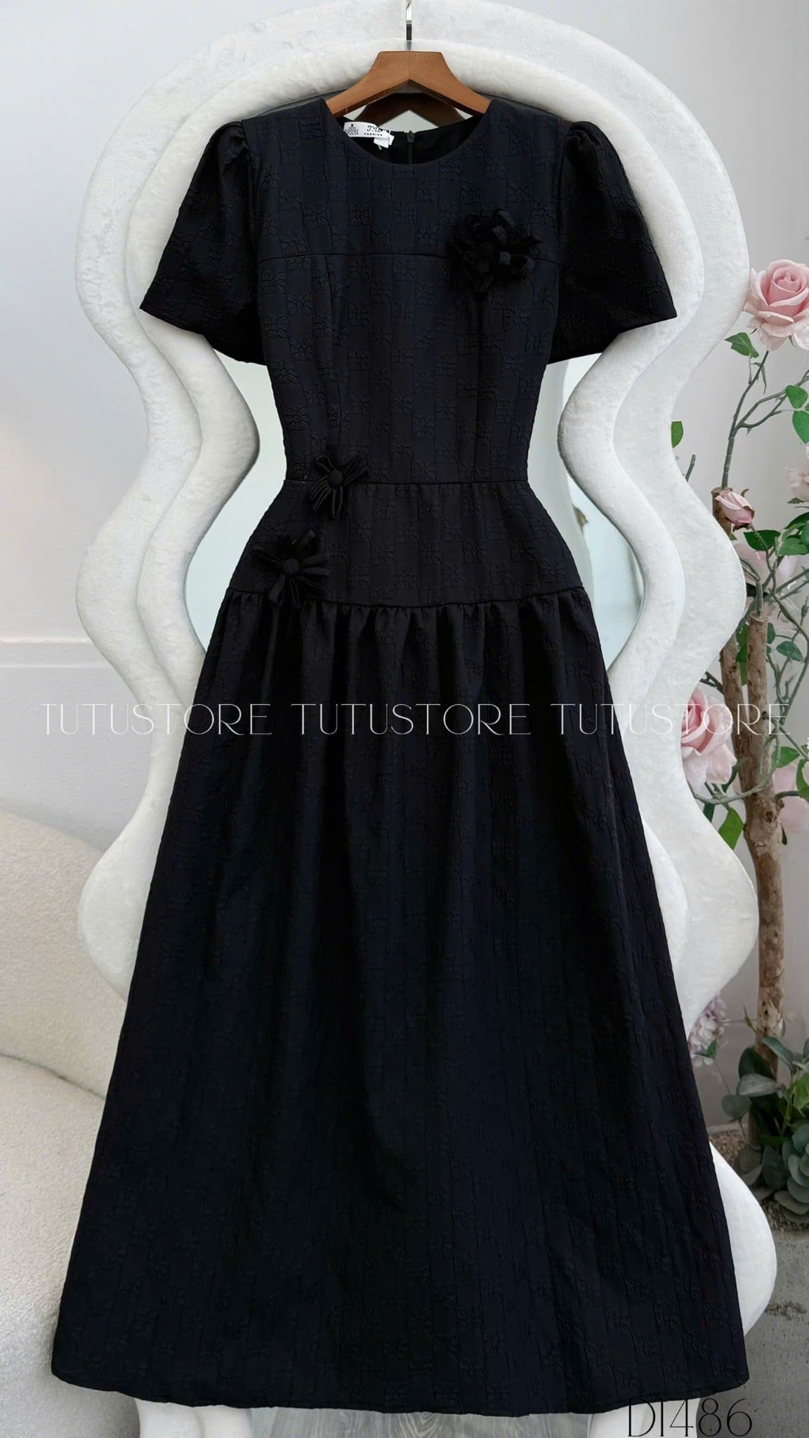 Đầm thiết kế cổ tròn đi tiệc TuTu Store - Mã D1486