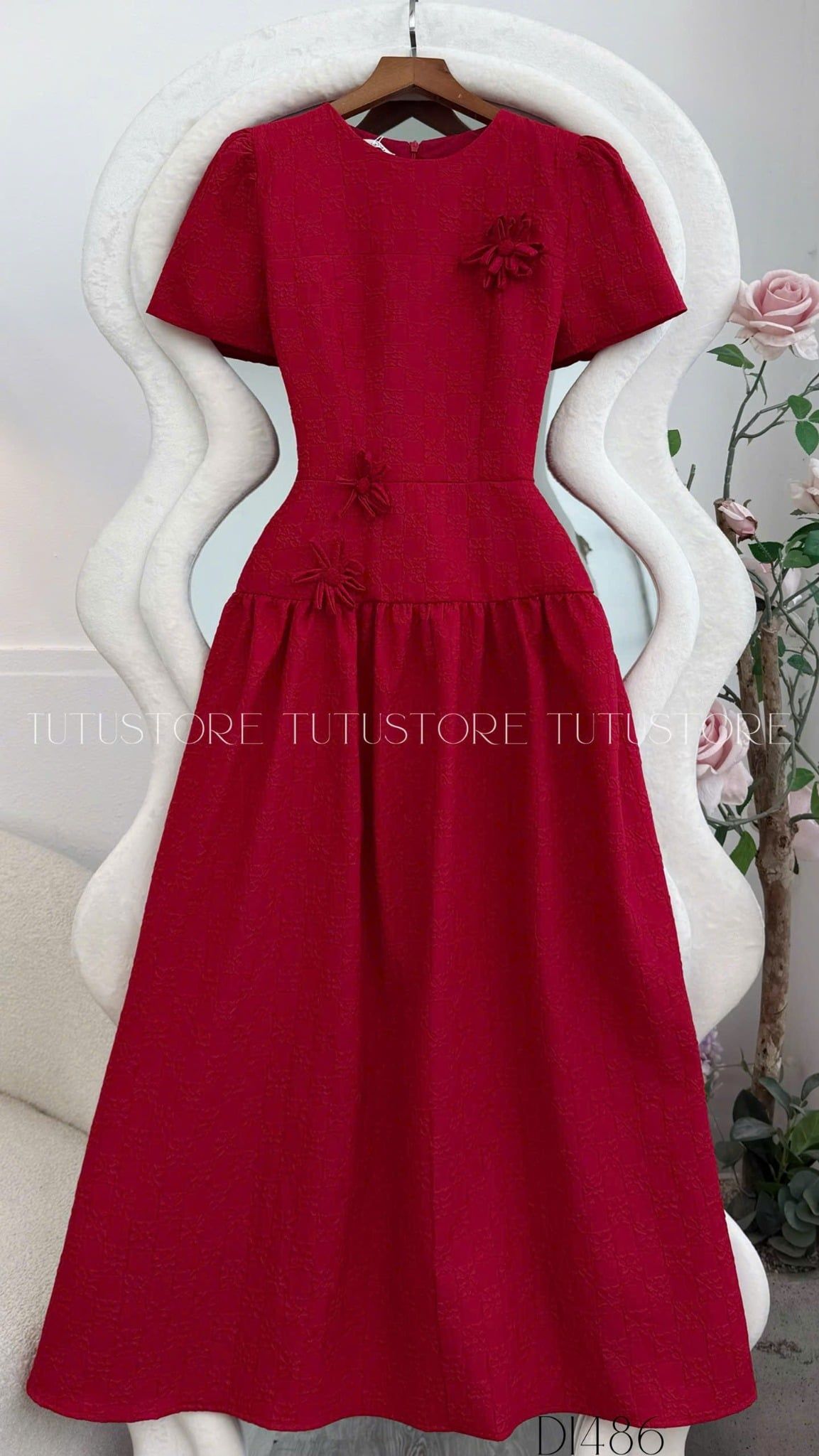 Đầm thiết kế cổ tròn đi tiệc TuTu Store - Mã D1486