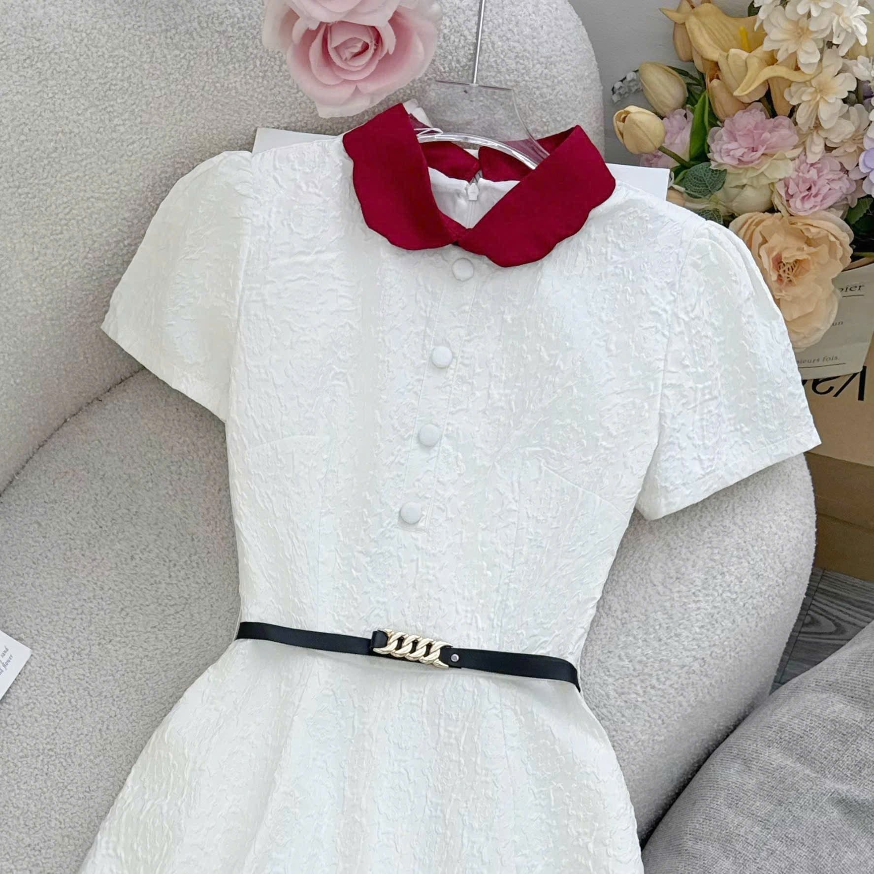 Đầm thiết kế cổ sơ mi bo tròn công sở TuTu Store - Mã D1548