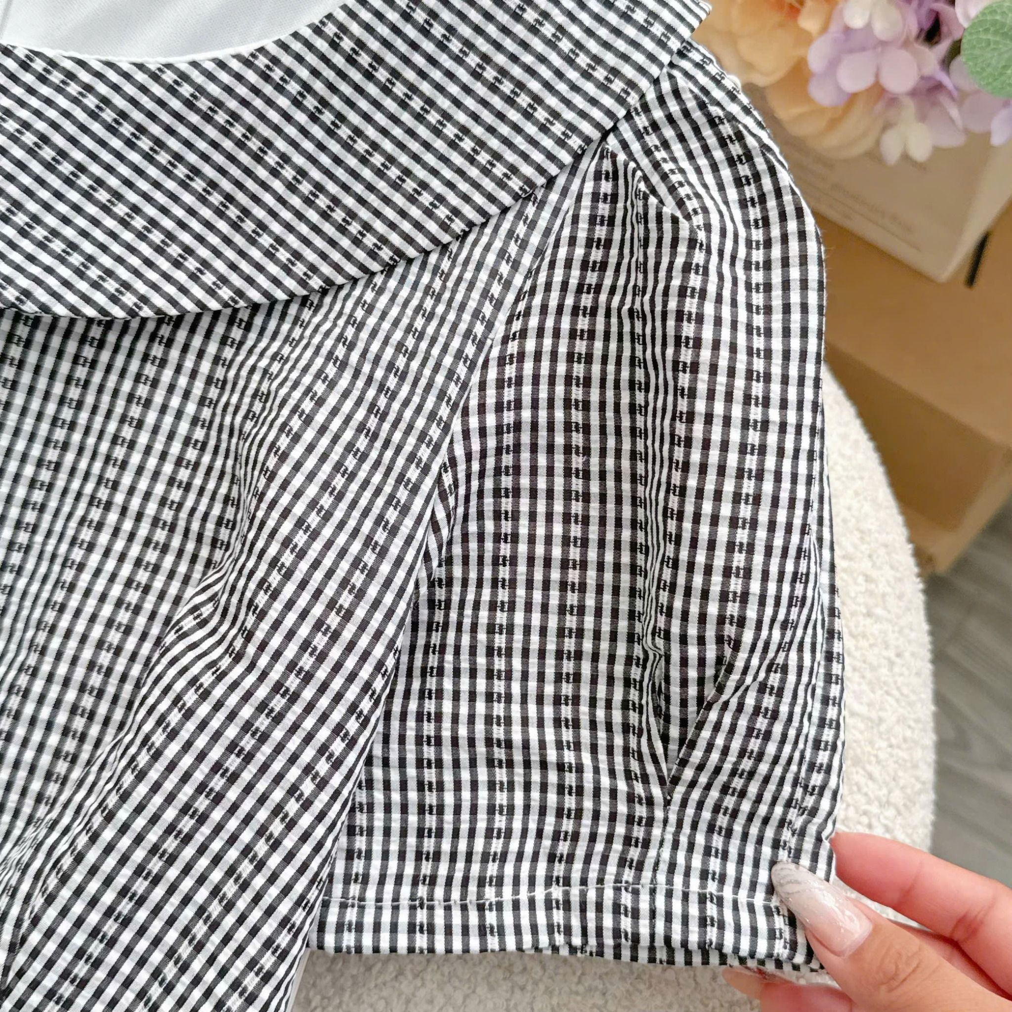 Đầm Caro Xốp Thiết Kế TuTu Store Phù Hợp Đi Làm Dành Cho Nữ - Mã D1455