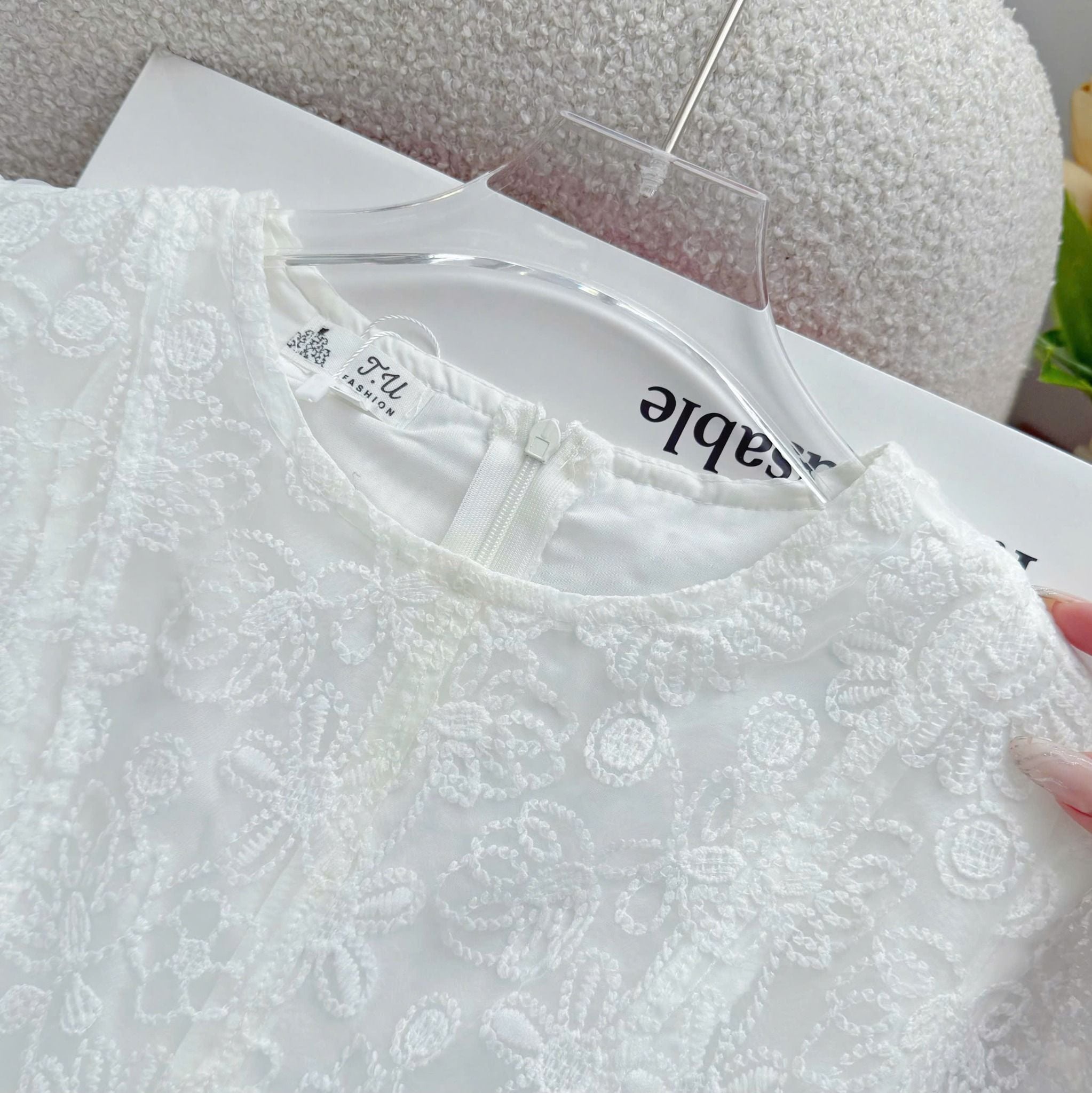 Đầm Ren Cotton Thiết Kế TuTu Store Phù Hợp Đi Làm Dành Cho Nữ - Mã D1464