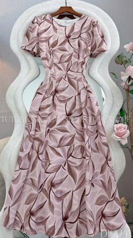 Đầm Thiết Kế Kiểu Cổ Tròn Dáng Xòe Đầm Đi Tiệc TuTu Store Mã D1994