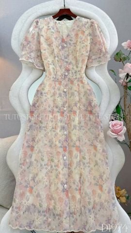 Đầm Thiết Kế Cổ V Dáng Dài Đi Chơi TuTu Store Mã D1974