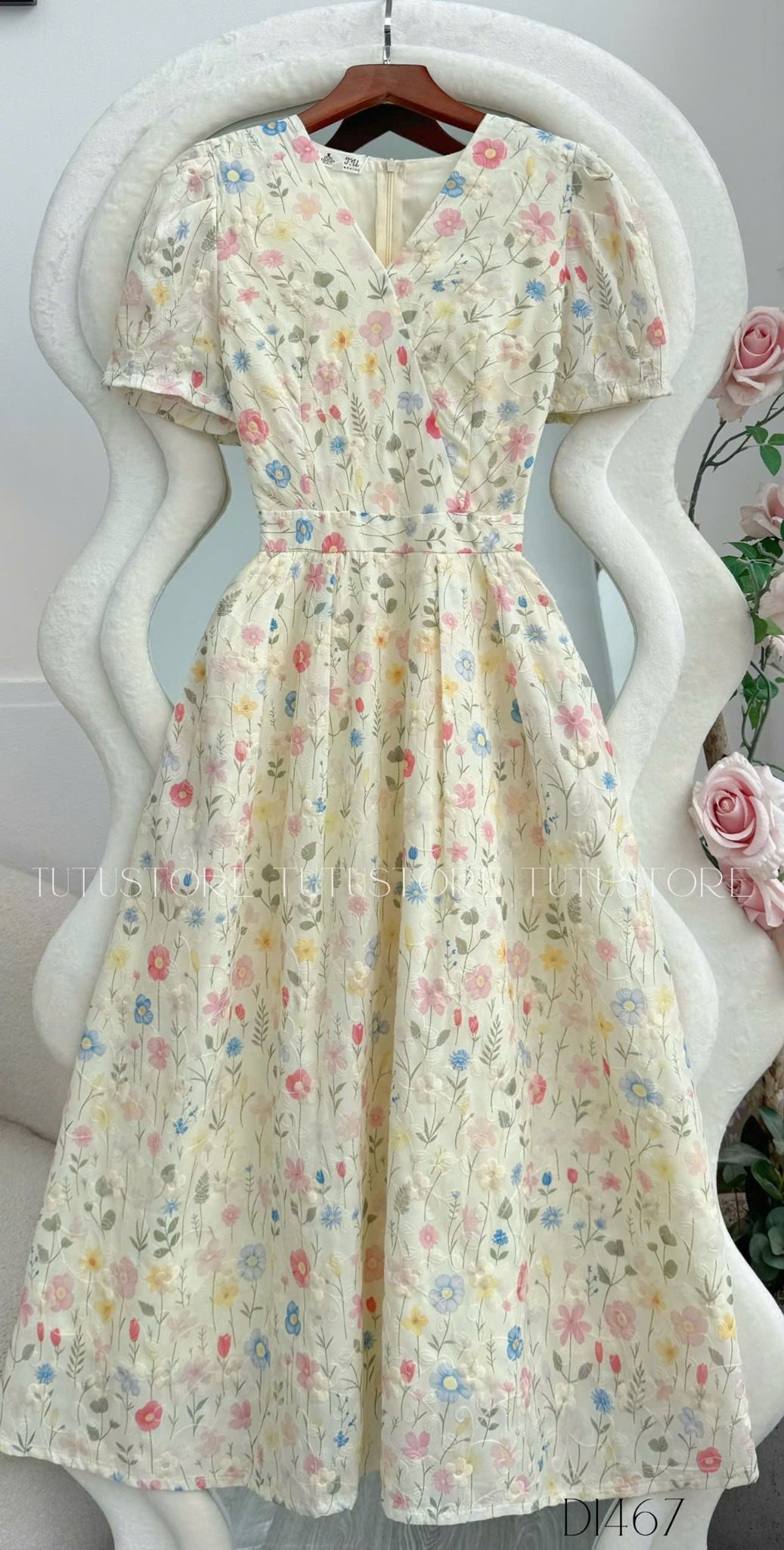 Đầm Kate Thêu Thiết Kế TuTu Store Phù Hợp Đi Tiệc Dành Cho Nữ - Mã D1467