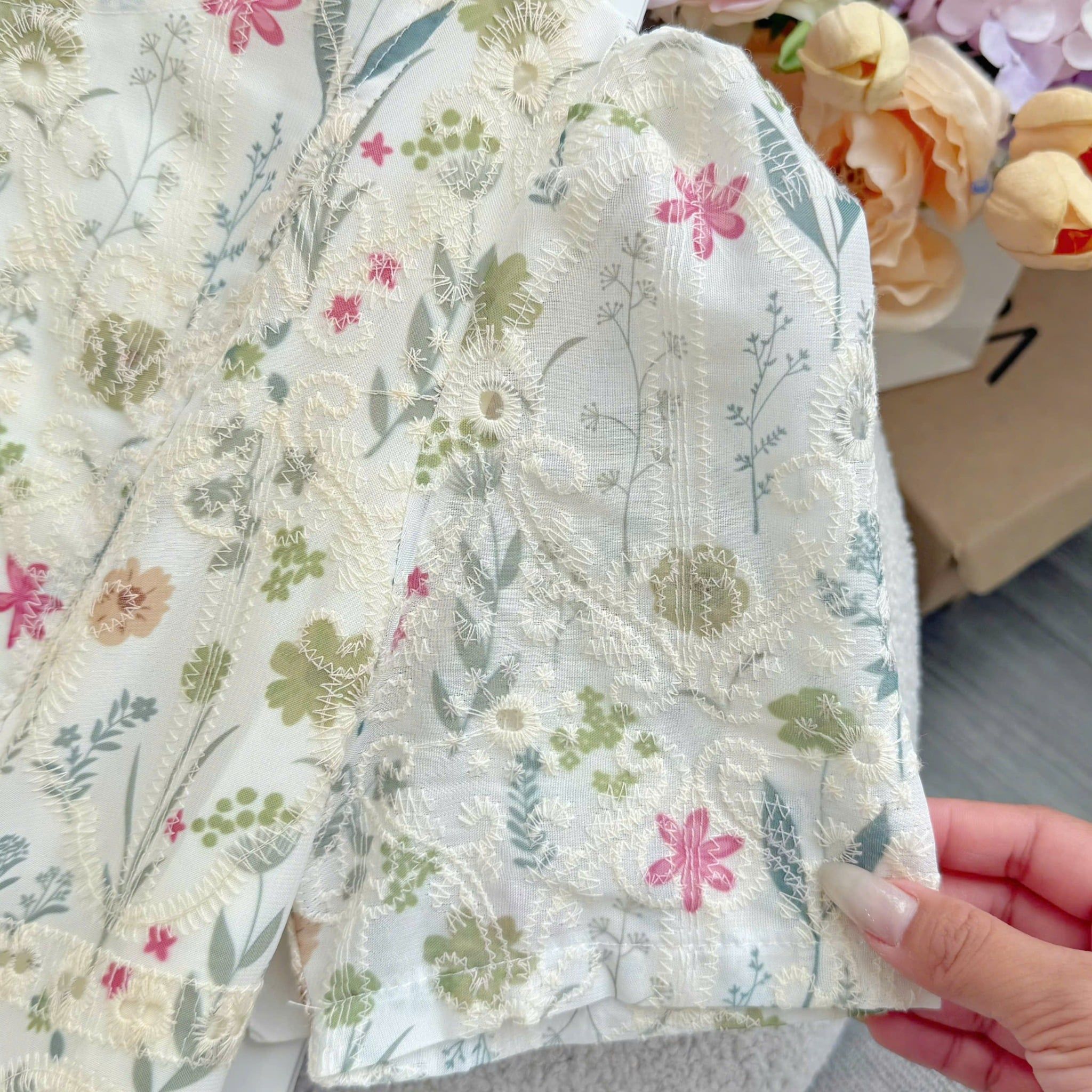 Đầm Thiết Kế Cổ Tròn Dáng Chữ A Hoa Nhí Đi Chơi TuTu Store Mã D1671