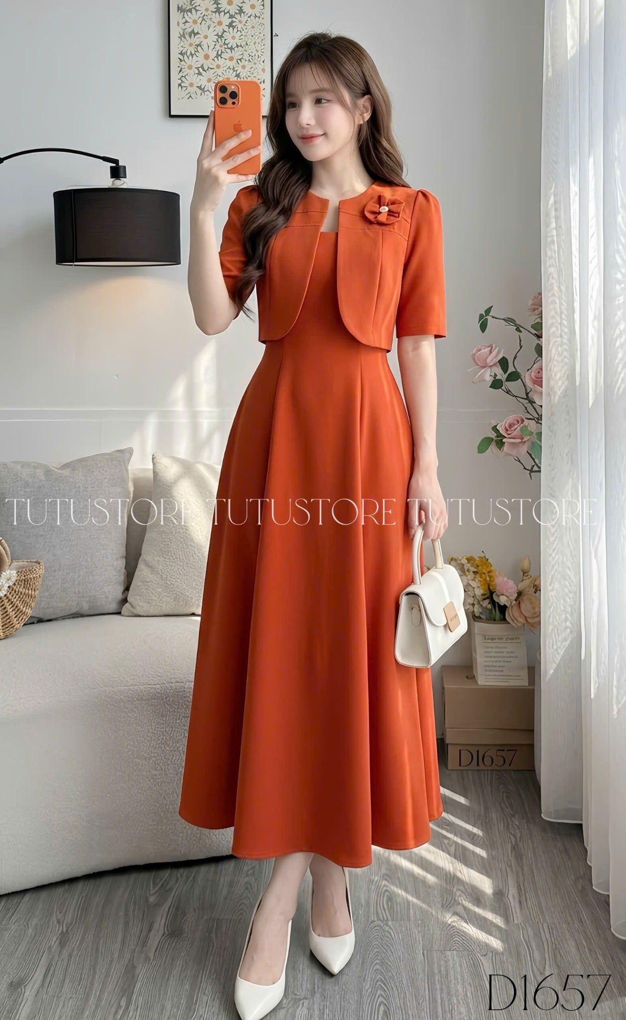 Đầm Liền Thiết Kế Dáng Xòe Đi Tiệc TuTu Store Mã D1657