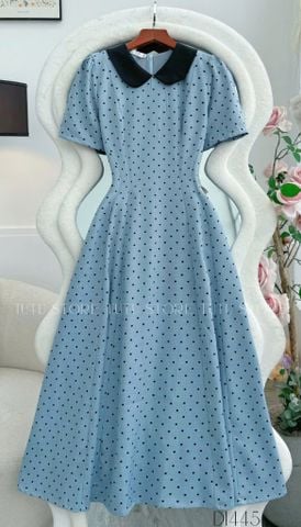 Đầm Bố Thái In Bi Thiết Kế TuTu Store Phù Hợp Công Sở Dành Cho Nữ - Mã D1445