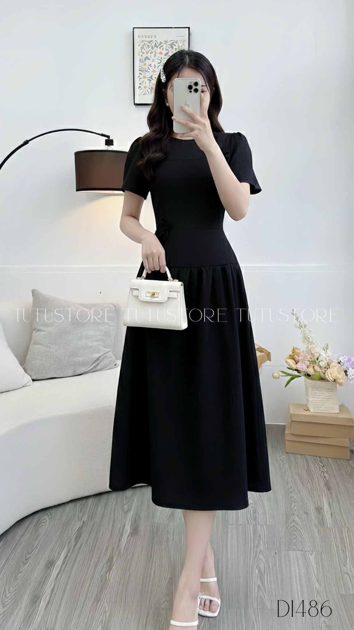 Đầm thiết kế cổ tròn đi tiệc TuTu Store - Mã D1486