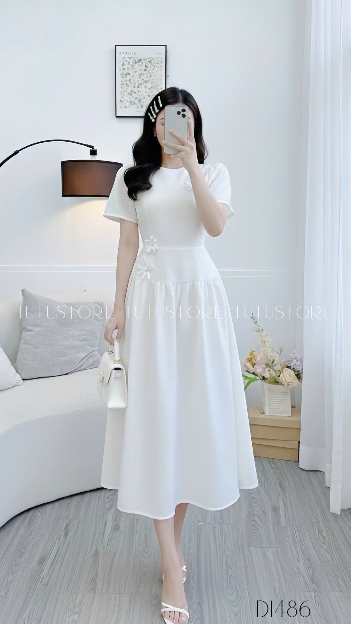 Đầm thiết kế cổ tròn đi tiệc TuTu Store - Mã D1486