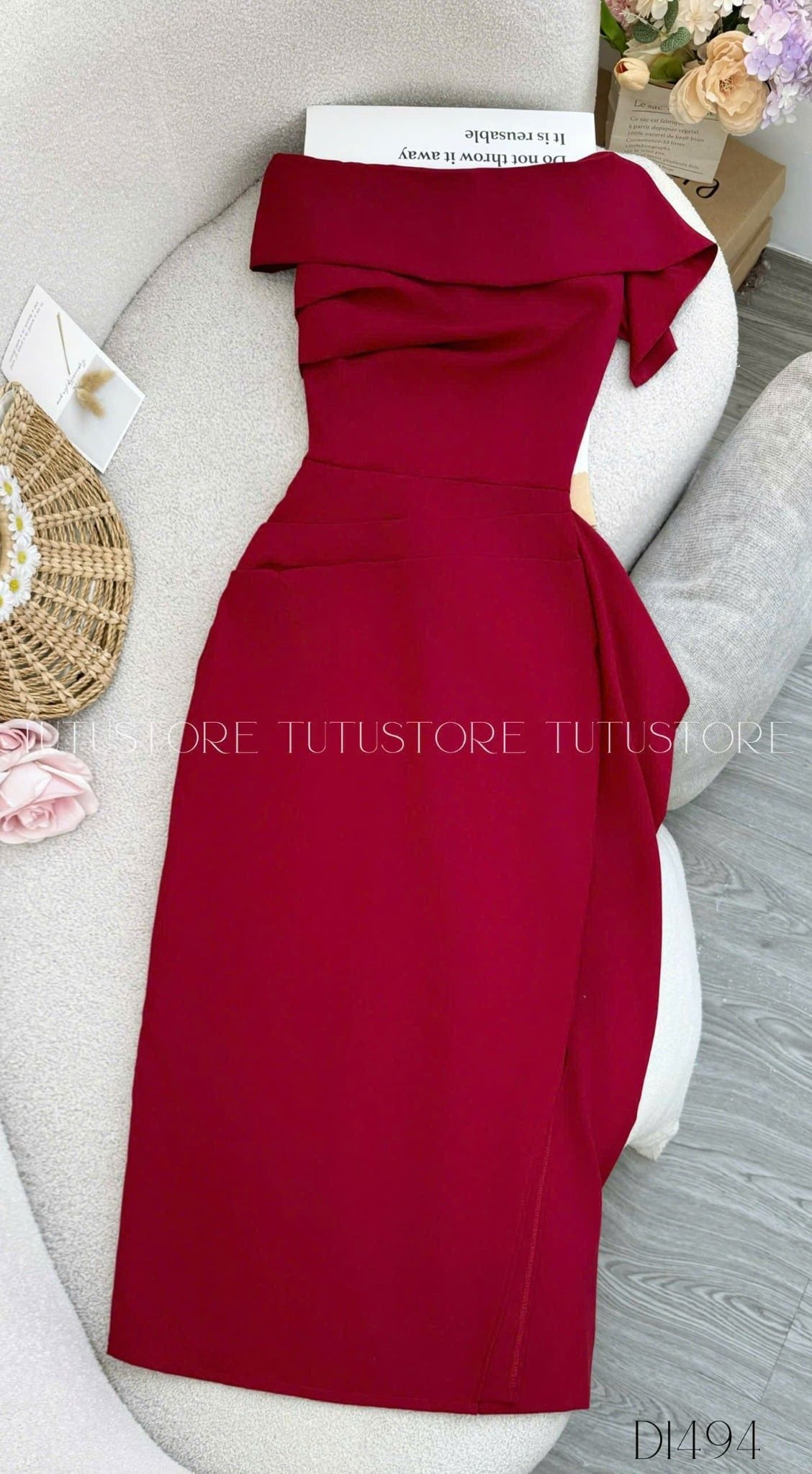 Đầm thiết kế lệch vai đi tiệc TuTu Store - Mã D1494
