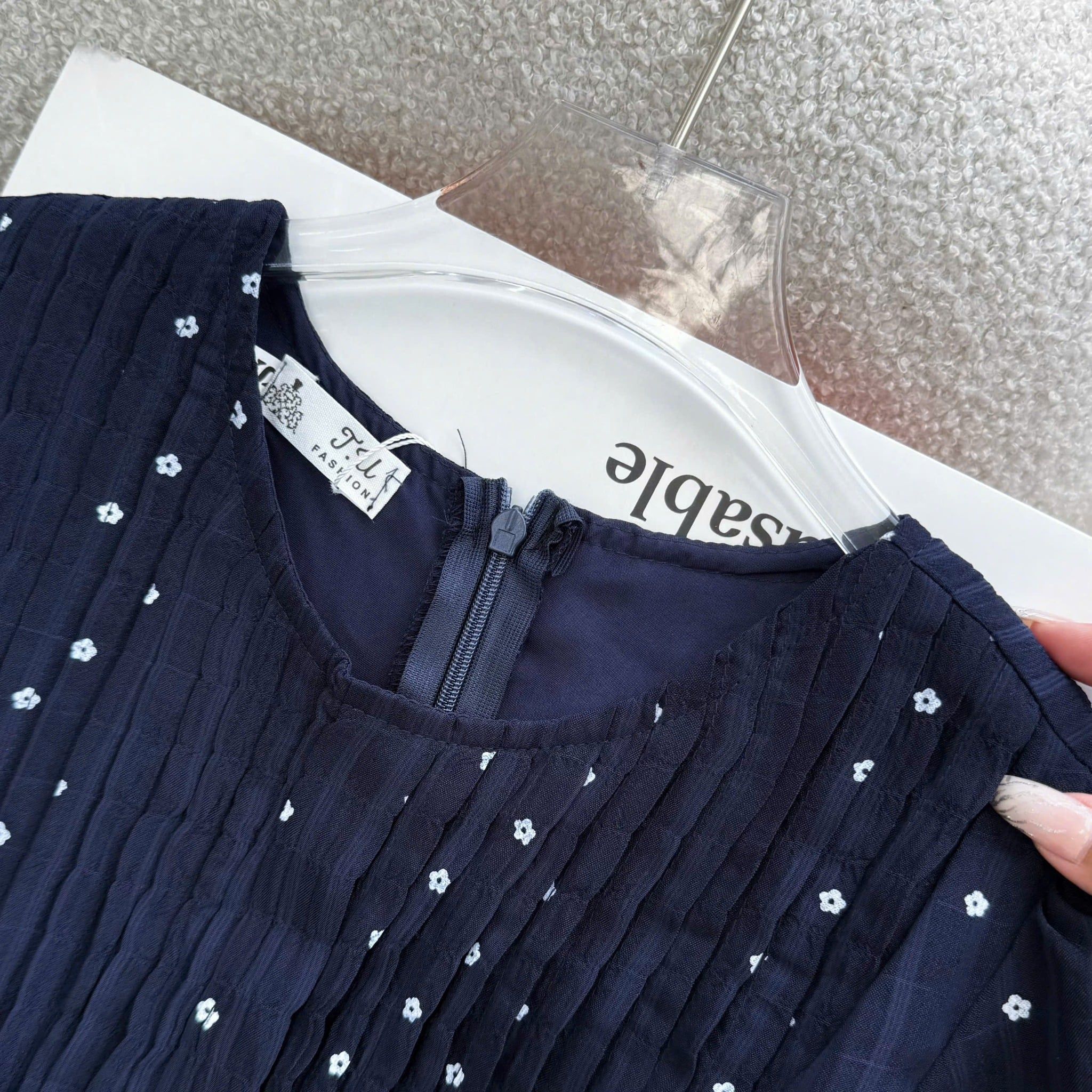 Đầm Voan Hàn Thiết Kế TuTu Store Phù Hợp Công Sở Dành Cho Nữ - Mã D1460