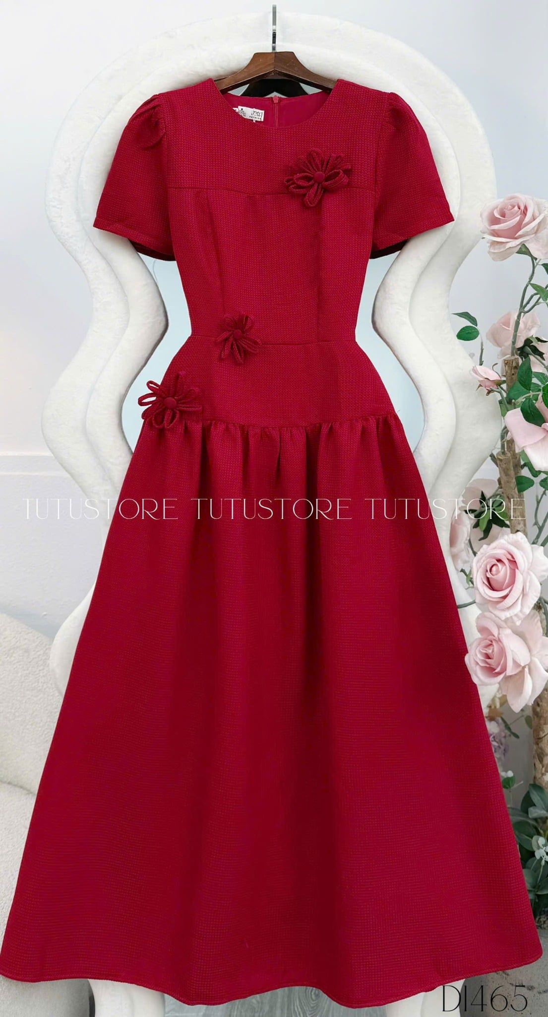 Đầm Bố Lendy Thiết Kế TuTu Store Phù Hợp Đi Tiệc Dành Cho Nữ - Mã D1465