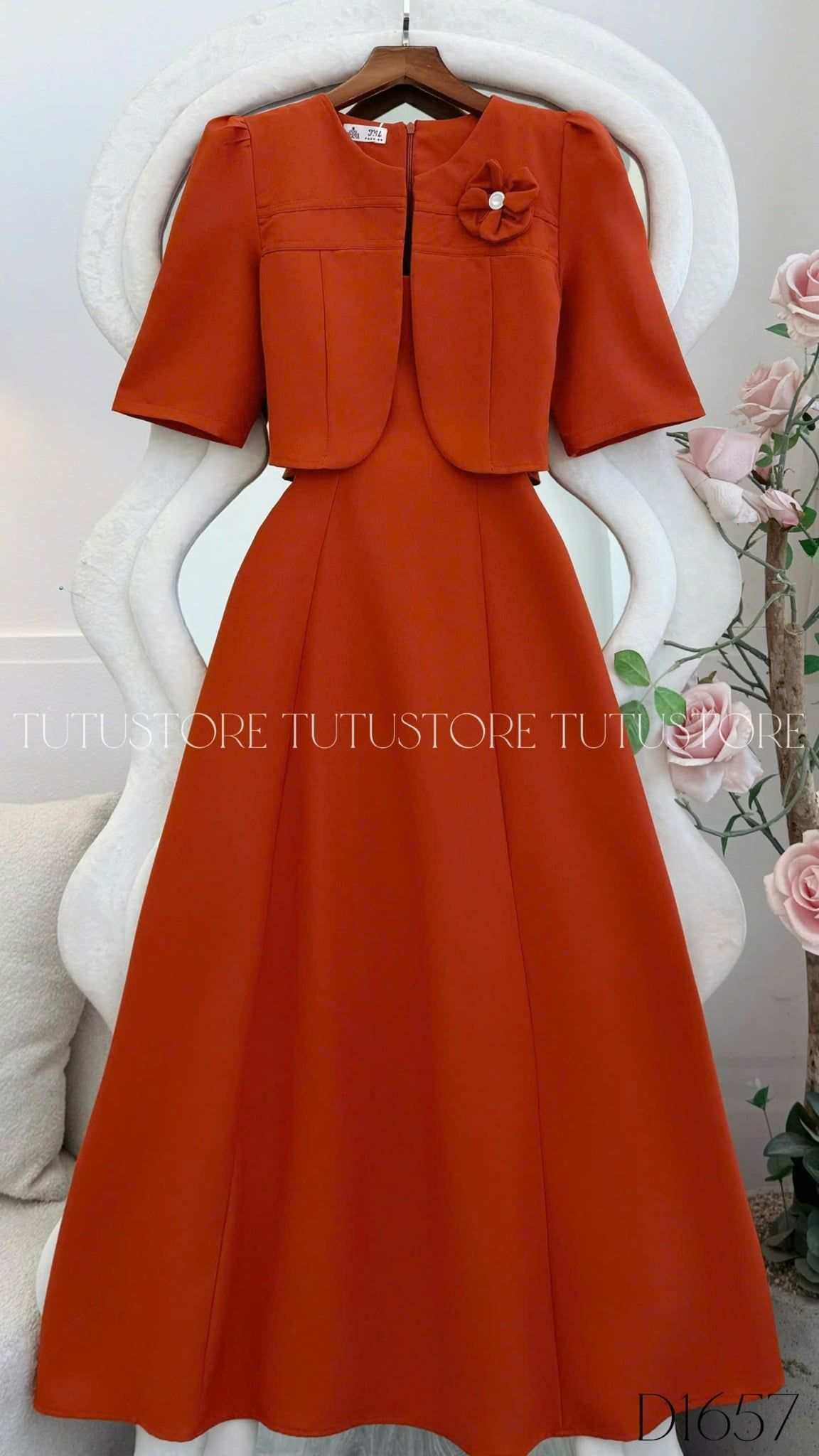 Đầm Liền Thiết Kế Dáng Xòe Đi Tiệc TuTu Store Mã D1657