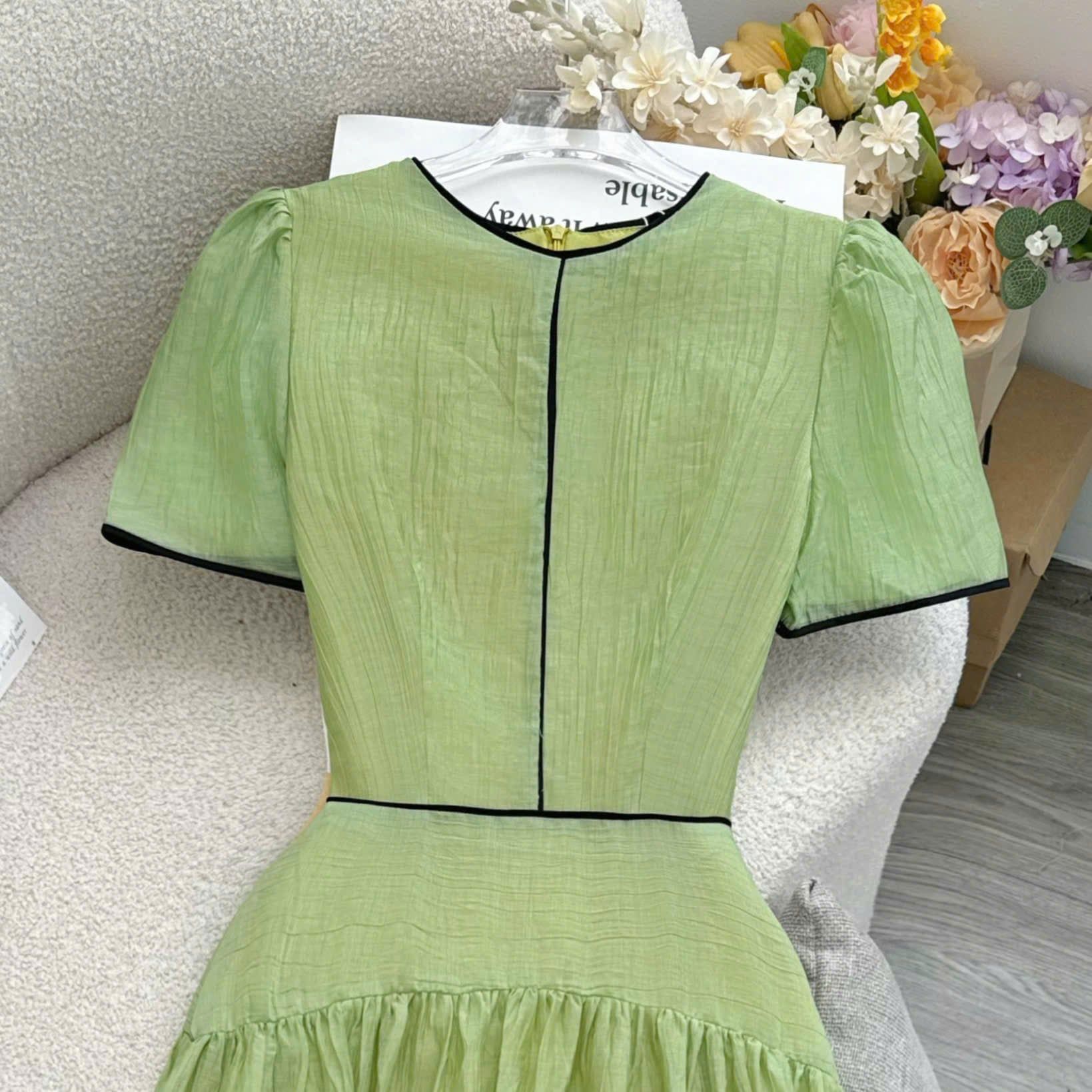 Đầm Thiết Kế Cổ Tròn Dáng Xòe Đi Chơi TuTu Store Mã D1744