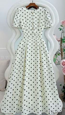 Đầm Thiết Kế Cổ Tròn Dáng Xòe Xếp Ly Đi Chơi TuTu Store Mã D1745