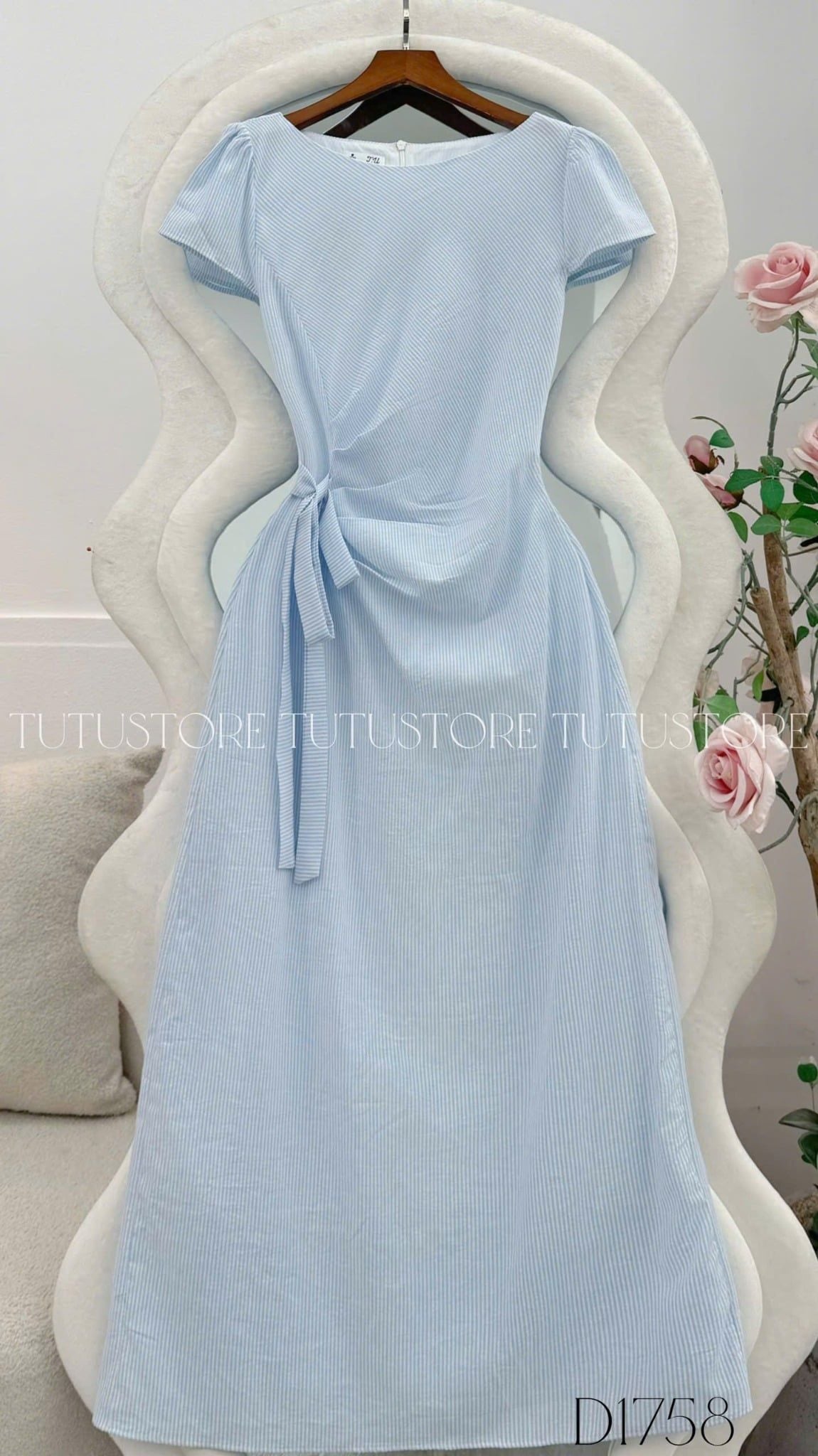Đầm Thiết Kế Buộc Eo Dáng Dài Đi Chơi TuTu Store Mã D1758