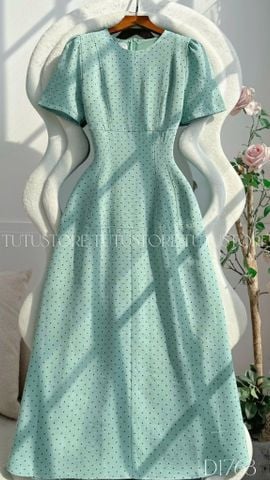 Đầm Thiết Kế Cổ Tròn Dáng A Chấm Bi Đi Chơi TuTu Store Mã D1763