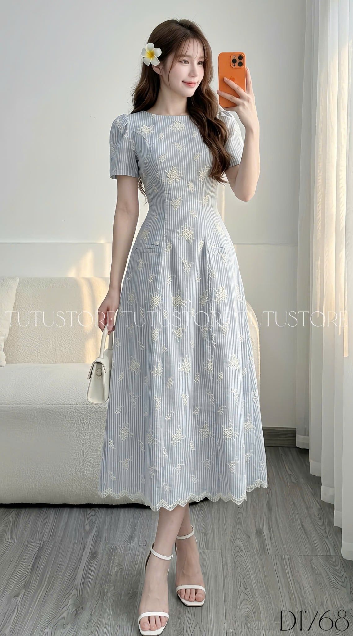 Đầm Thiết Kế Cổ Thuyền Dáng A Dài Thanh Lịch Đi Chơi TuTu Store Mã D1768