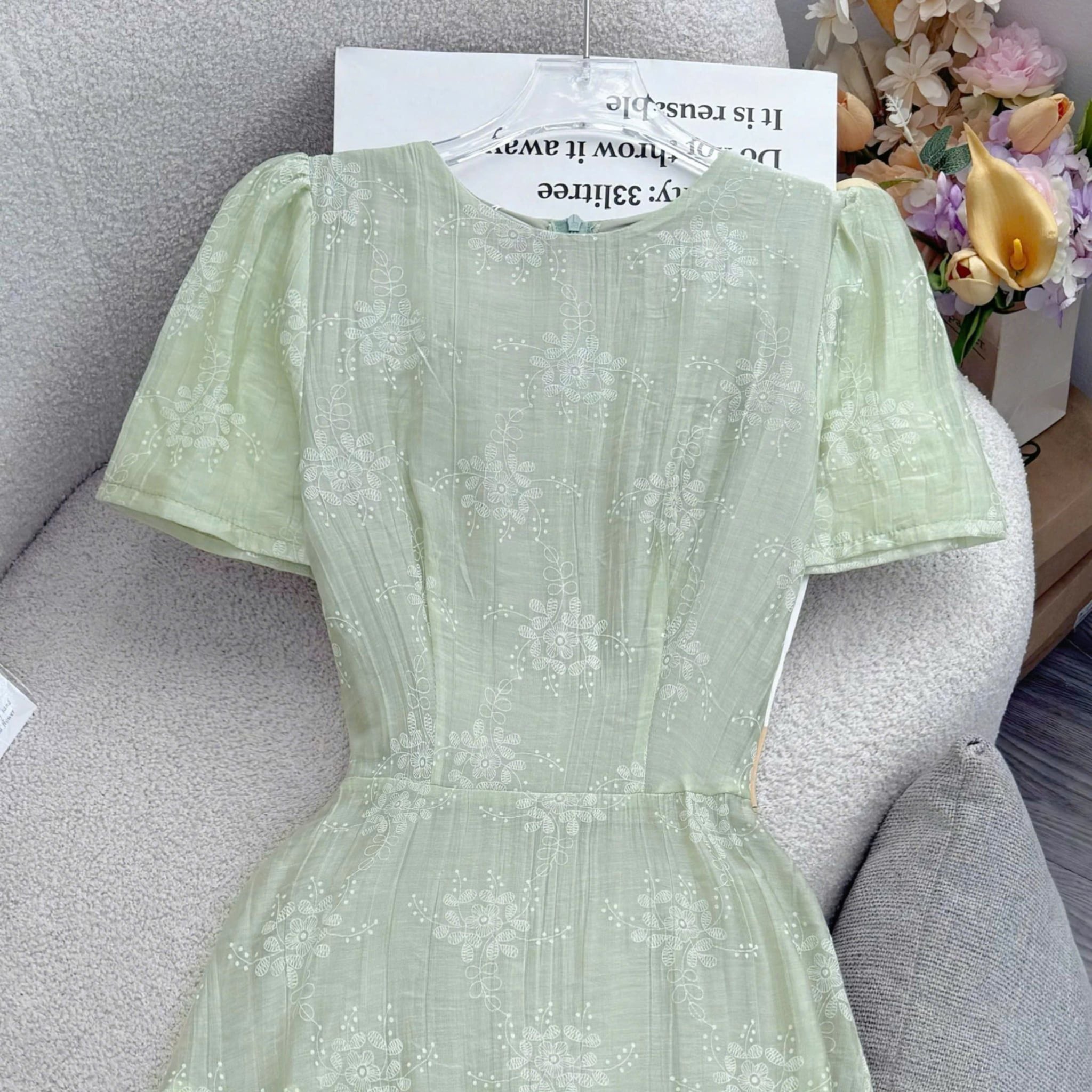 Đầm Thiết Kế Cổ Tròn Dáng Xòe Đi Chơi TuTu Store Mã D1783
