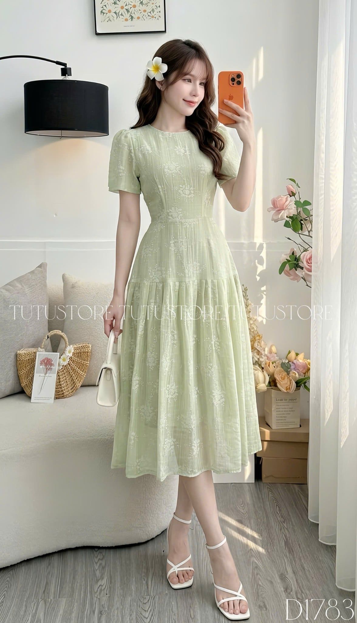 Đầm Thiết Kế Cổ Tròn Dáng Xòe Đi Chơi TuTu Store Mã D1783