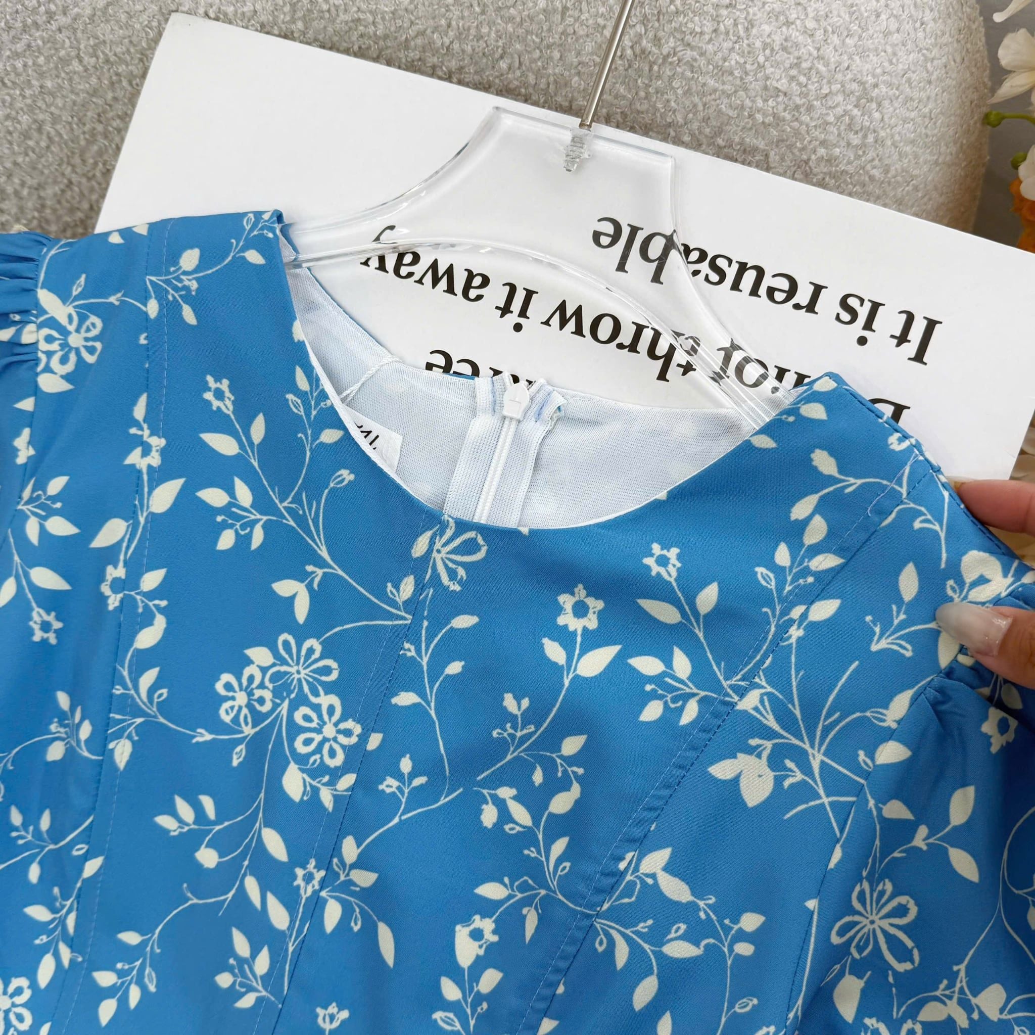 Đầm Hoa Thiết Kế Dáng Chữ A Dài Tôn Dáng Đi Tiệc TuTu Store Mã D1792