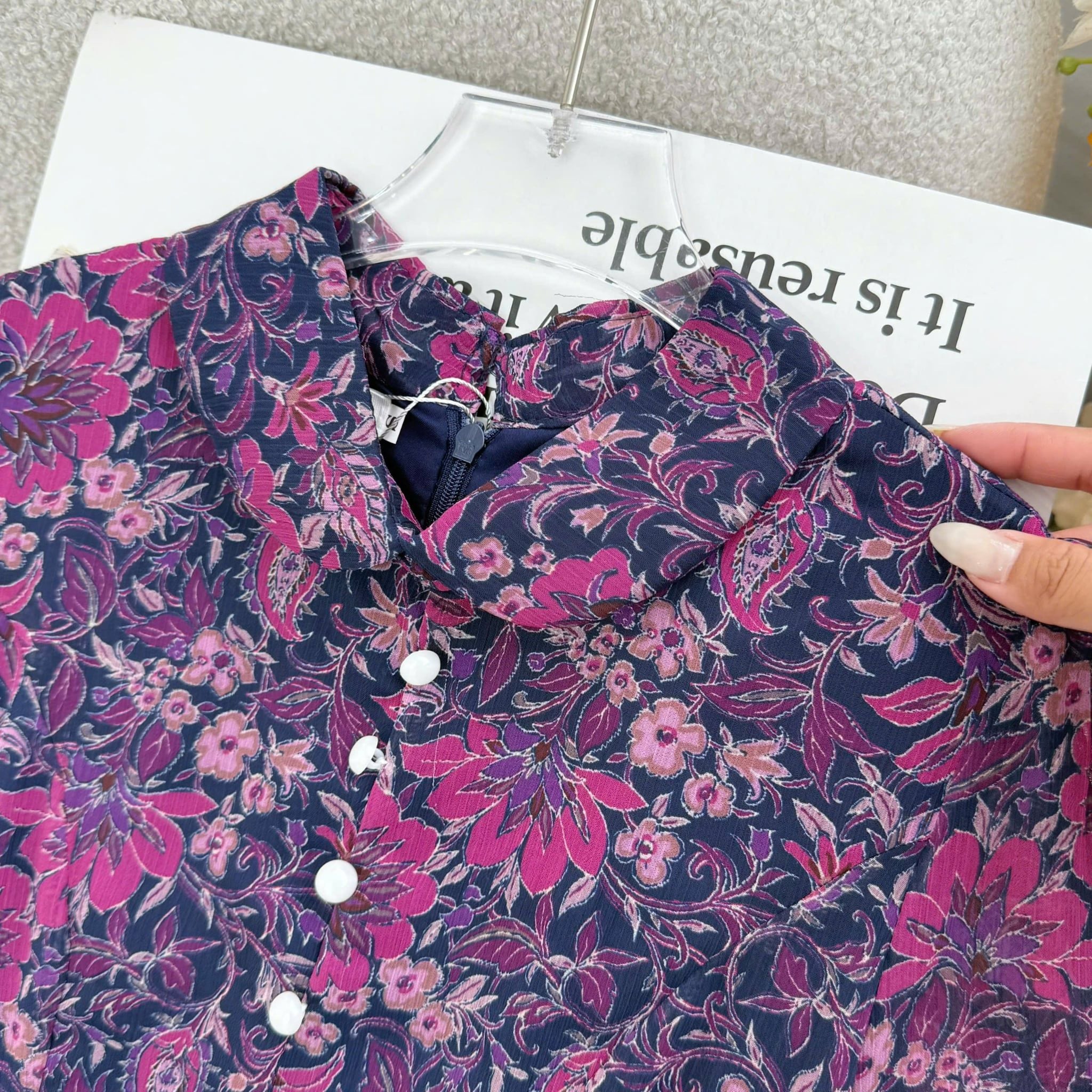 Đầm Hoa Thiết Kế Cổ Tròn Dáng Xòe Đi Chơi TuTu Store Mã D1778