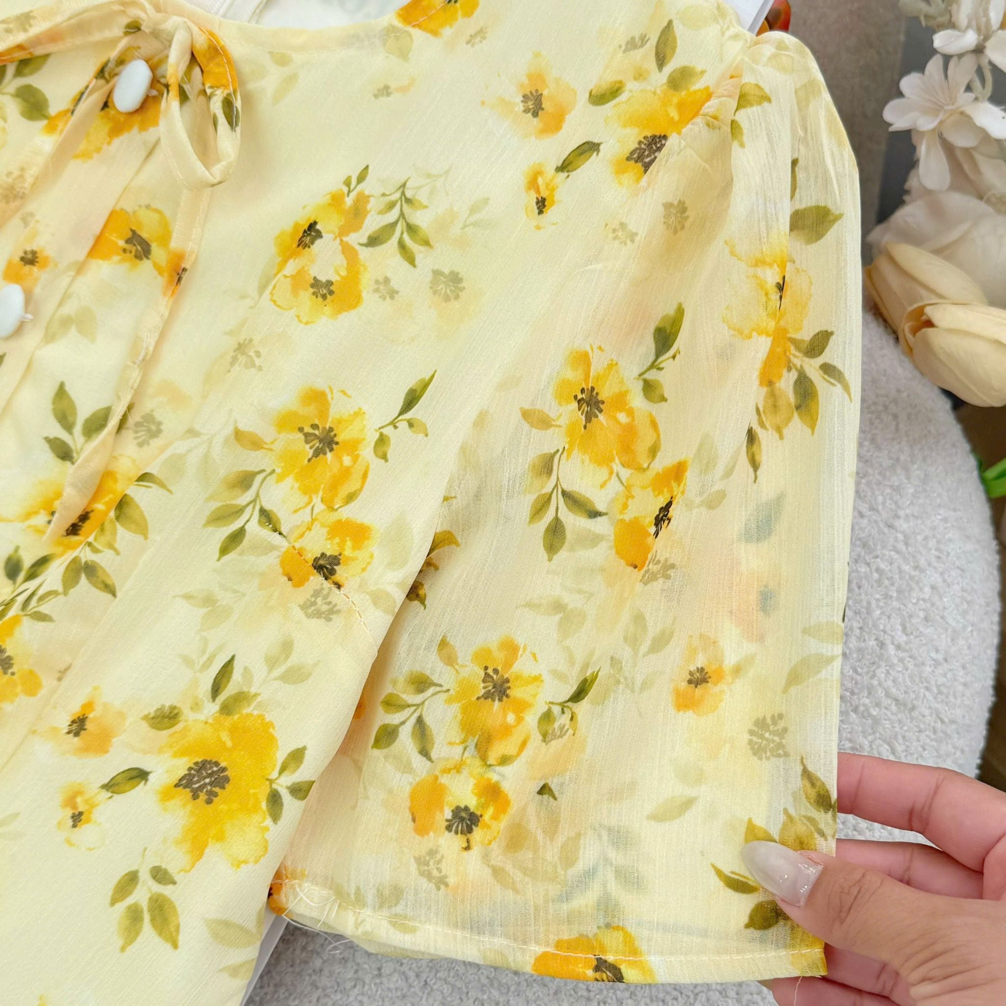 Đầm Hoa Thiết Kế Cổ Tròn Dáng Xòe Xinh Xắn Đi Chơi TuTu Store Mã D1797