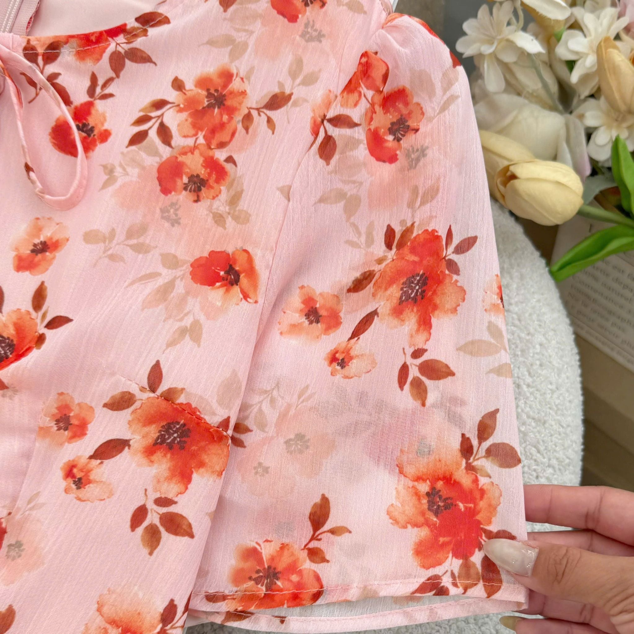Đầm Hoa Thiết Kế Cổ Tròn Dáng Xòe Xinh Xắn Đi Chơi TuTu Store Mã D1797