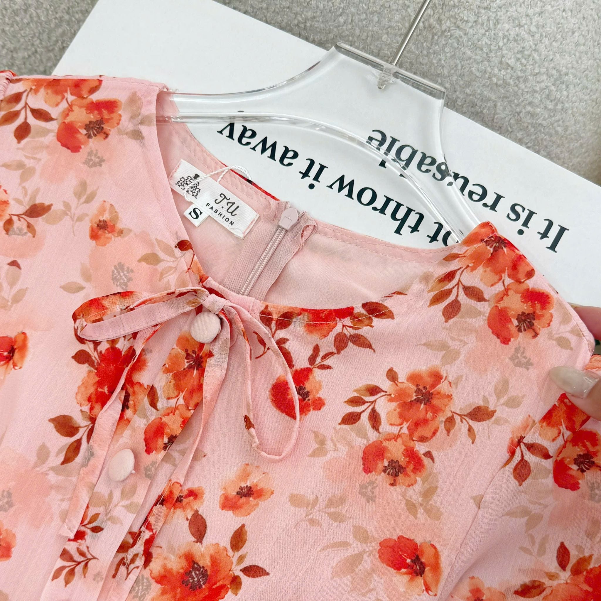 Đầm Hoa Thiết Kế Cổ Tròn Dáng Xòe Xinh Xắn Đi Chơi TuTu Store Mã D1797