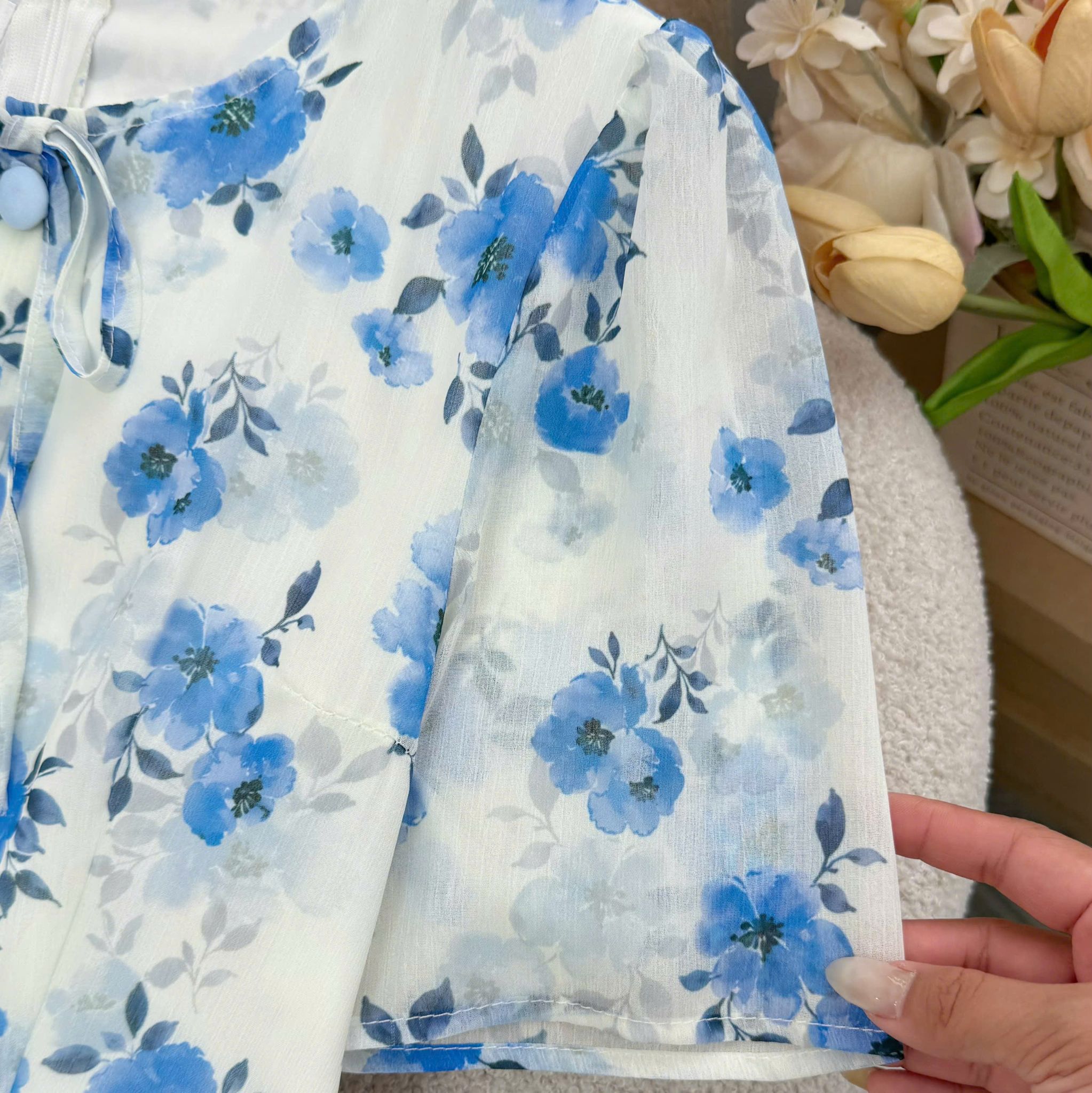 Đầm Hoa Thiết Kế Cổ Tròn Dáng Xòe Xinh Xắn Đi Chơi TuTu Store Mã D1797