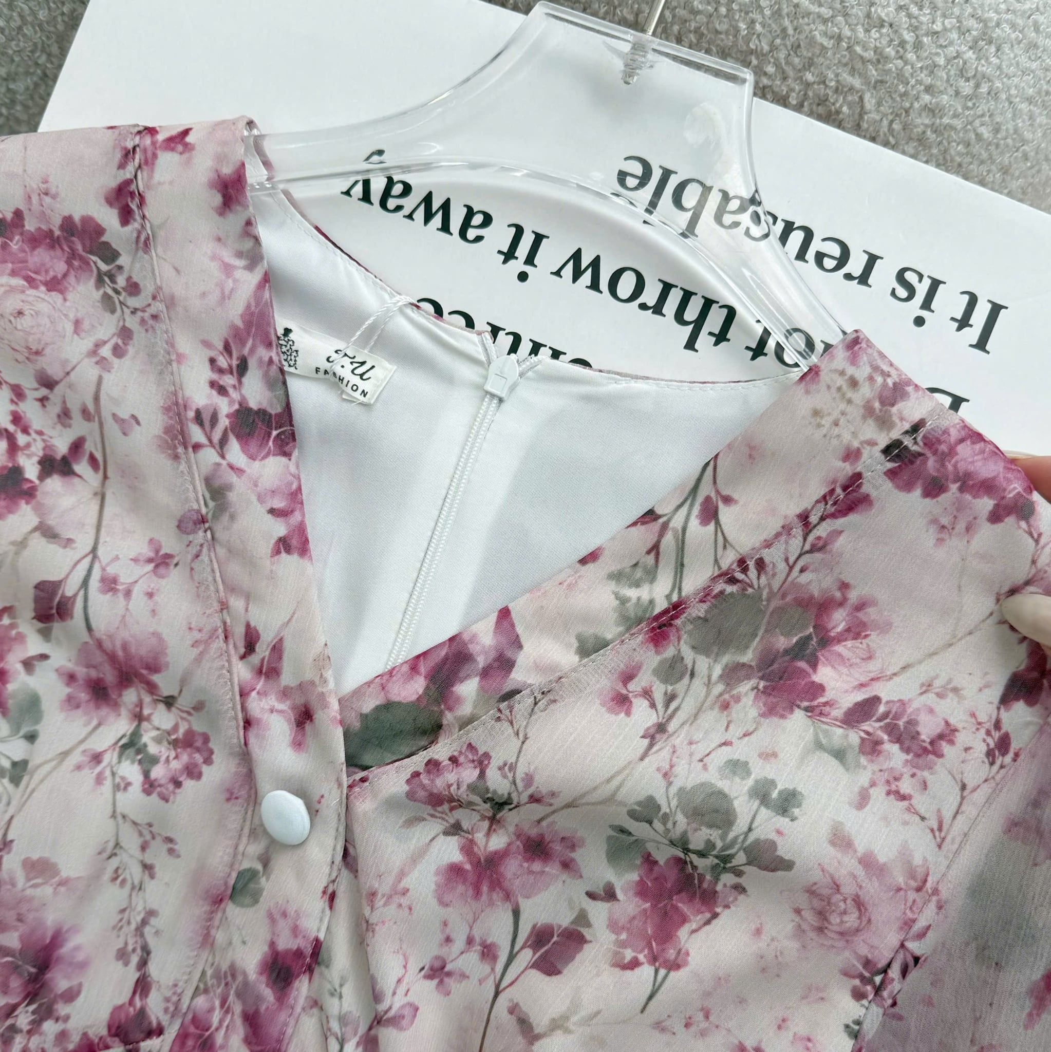 Đầm Hoa Thiết Kế Cổ Tim Dáng Dài Đi Chơi TuTu Store Mã D1776