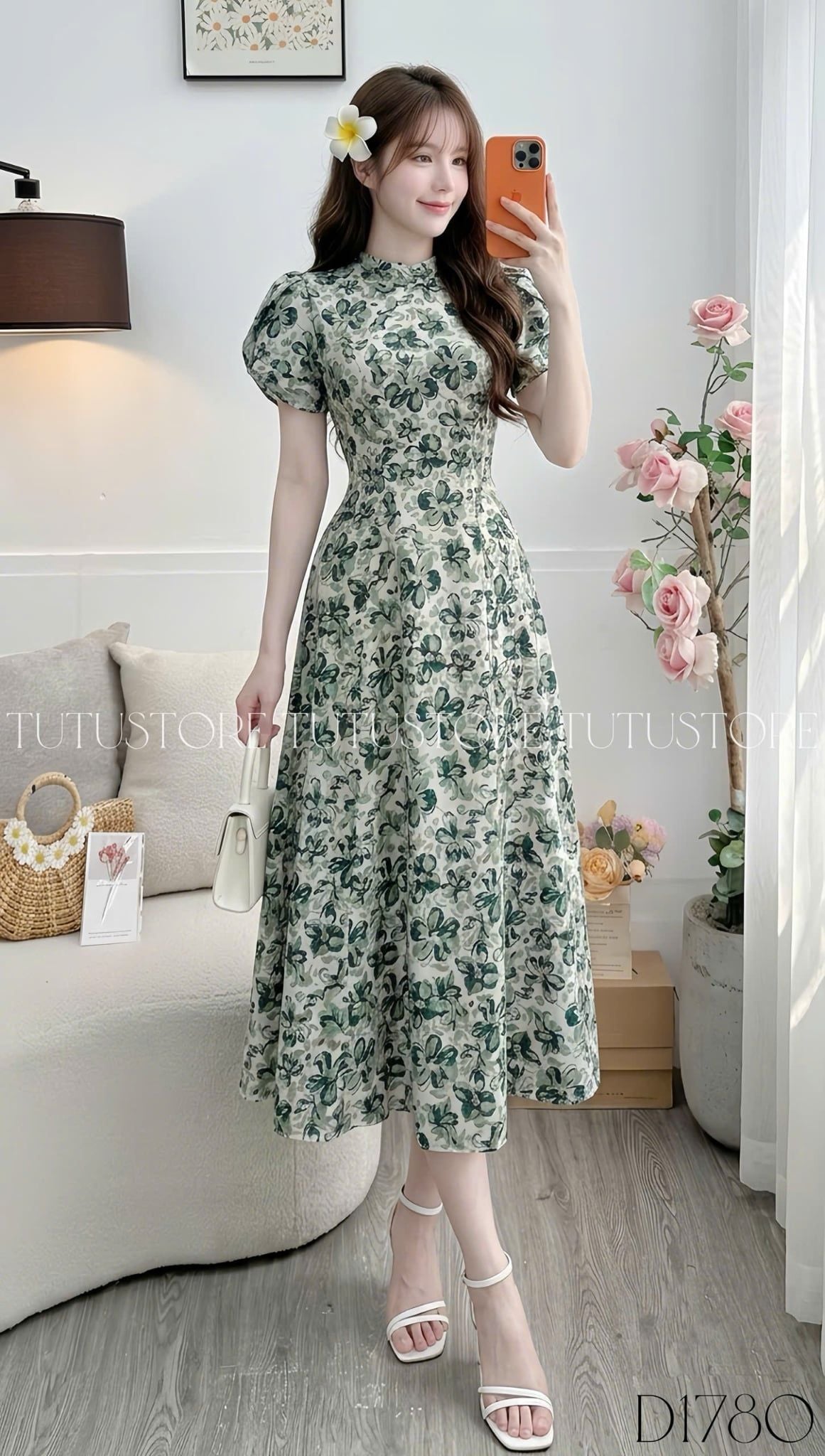 Đầm Thiết Kế Cổ Tròn Dáng Xòe Đi Chơi TuTu Store Mã D1780