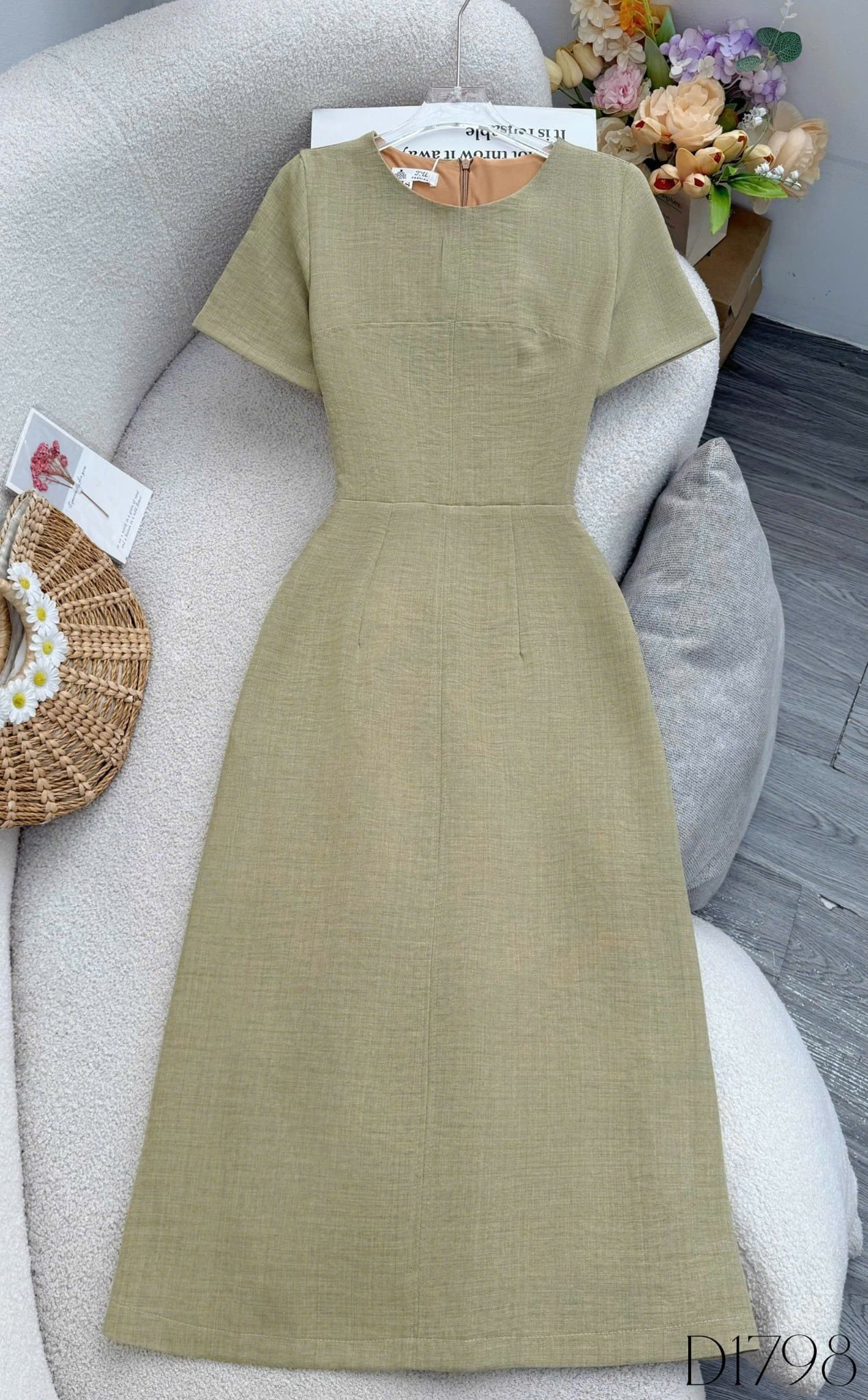 Đầm Thiết Kế Dáng Chữ A Đơn Giản Thanh Lịch Đi Tiệc TuTu Store Mã D1798