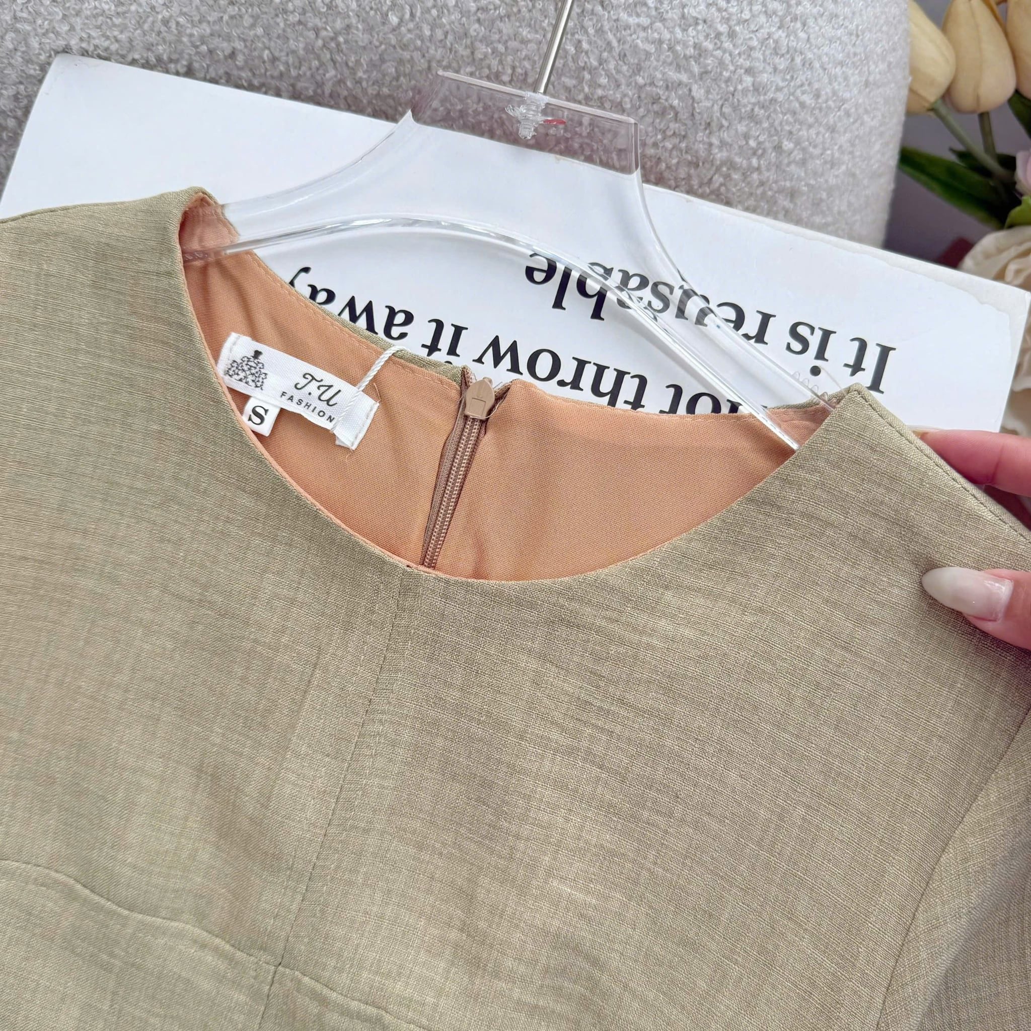 Đầm Thiết Kế Dáng Chữ A Đơn Giản Thanh Lịch Đi Tiệc TuTu Store Mã D1798