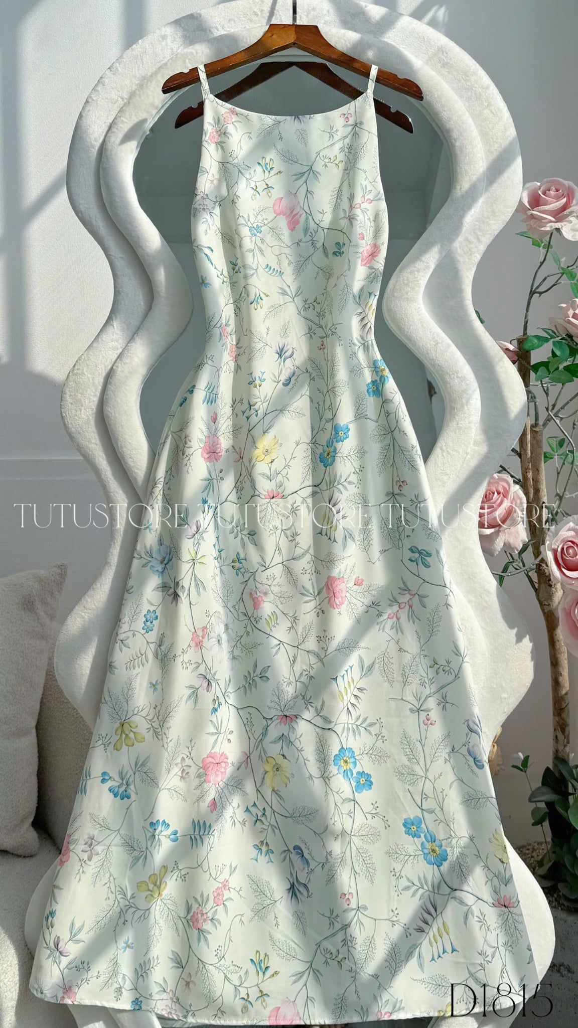 Đầm Thiết Kế Ngắn Tay Dáng Dài Đi Chơi TuTu Store Mã D1815