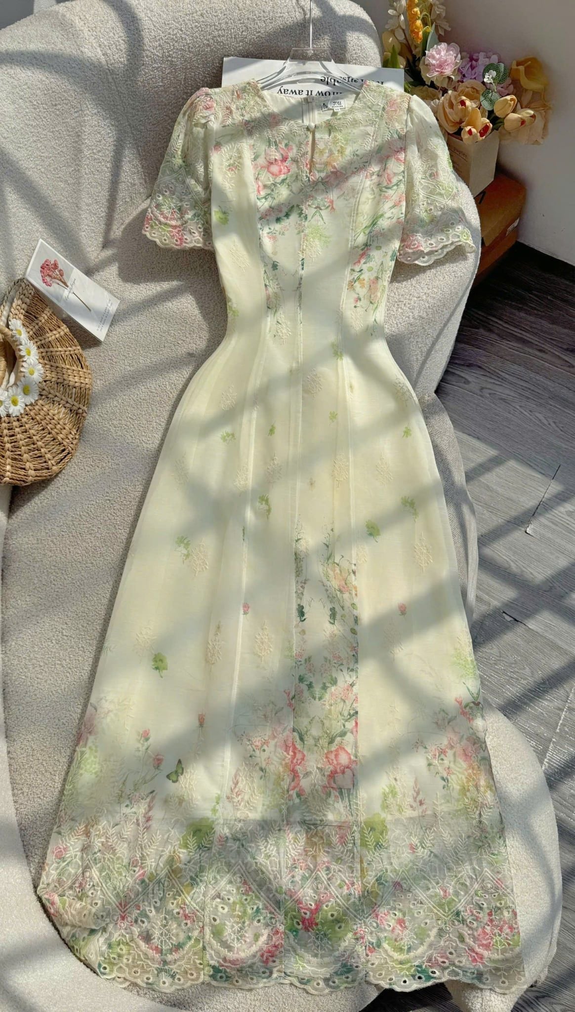 Đầm Thiết Kế Cổ Giọt Nước Dáng Dài Đi Chơi TuTu Store Mã D1816