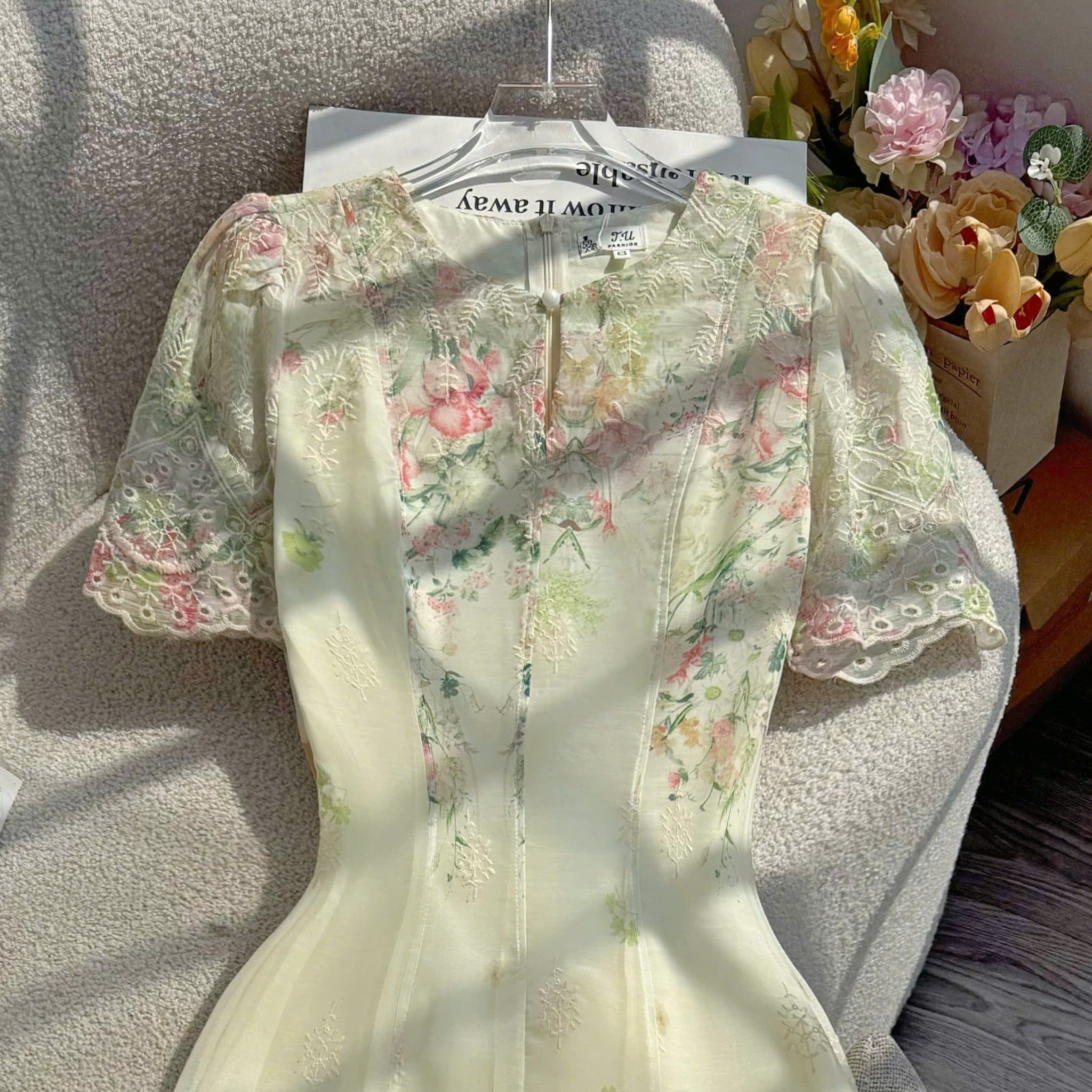 Đầm Thiết Kế Cổ Giọt Nước Dáng Dài Đi Chơi TuTu Store Mã D1816