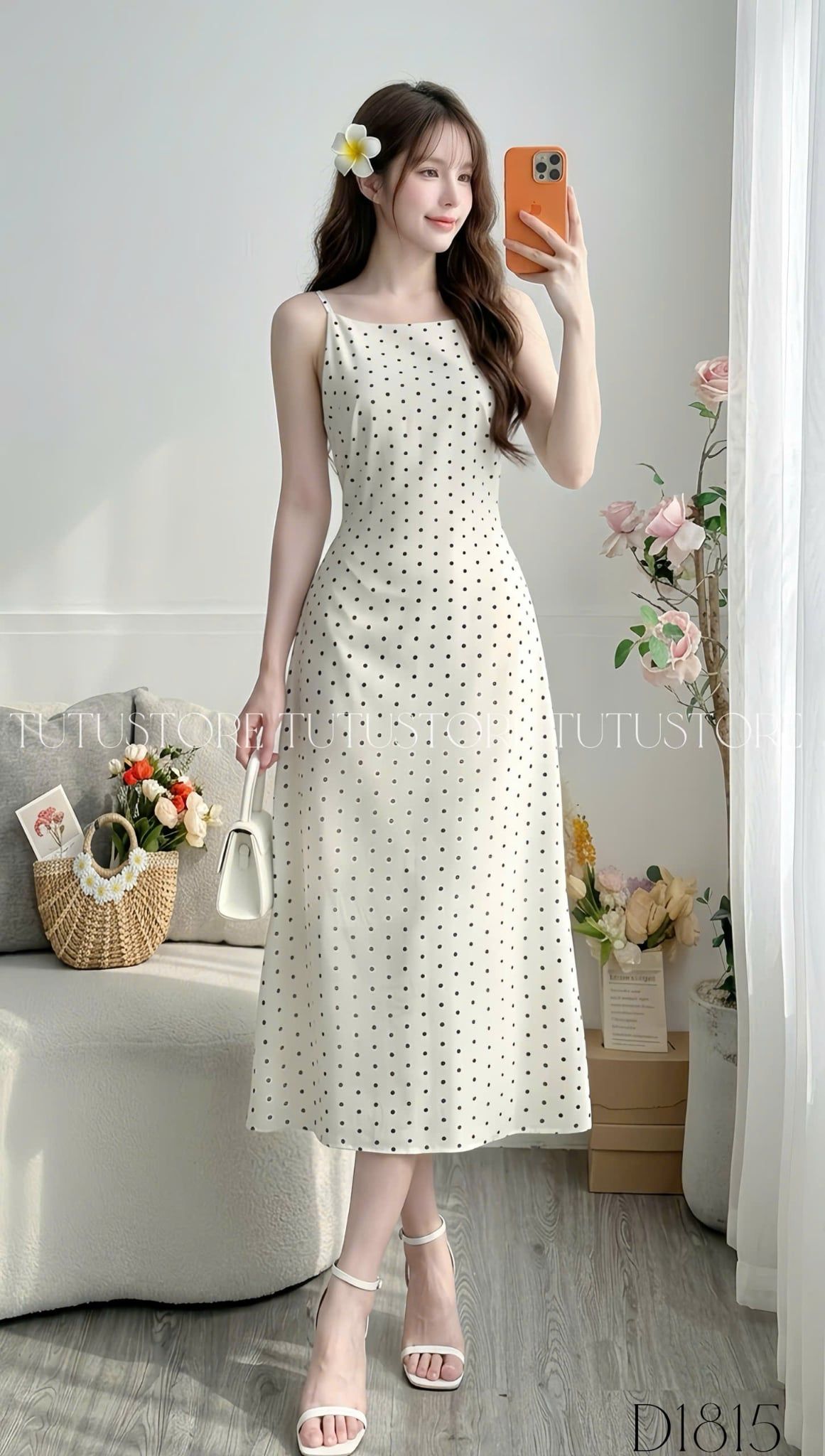 Đầm Thiết Kế Ngắn Tay Dáng Dài Đi Chơi TuTu Store Mã D1815