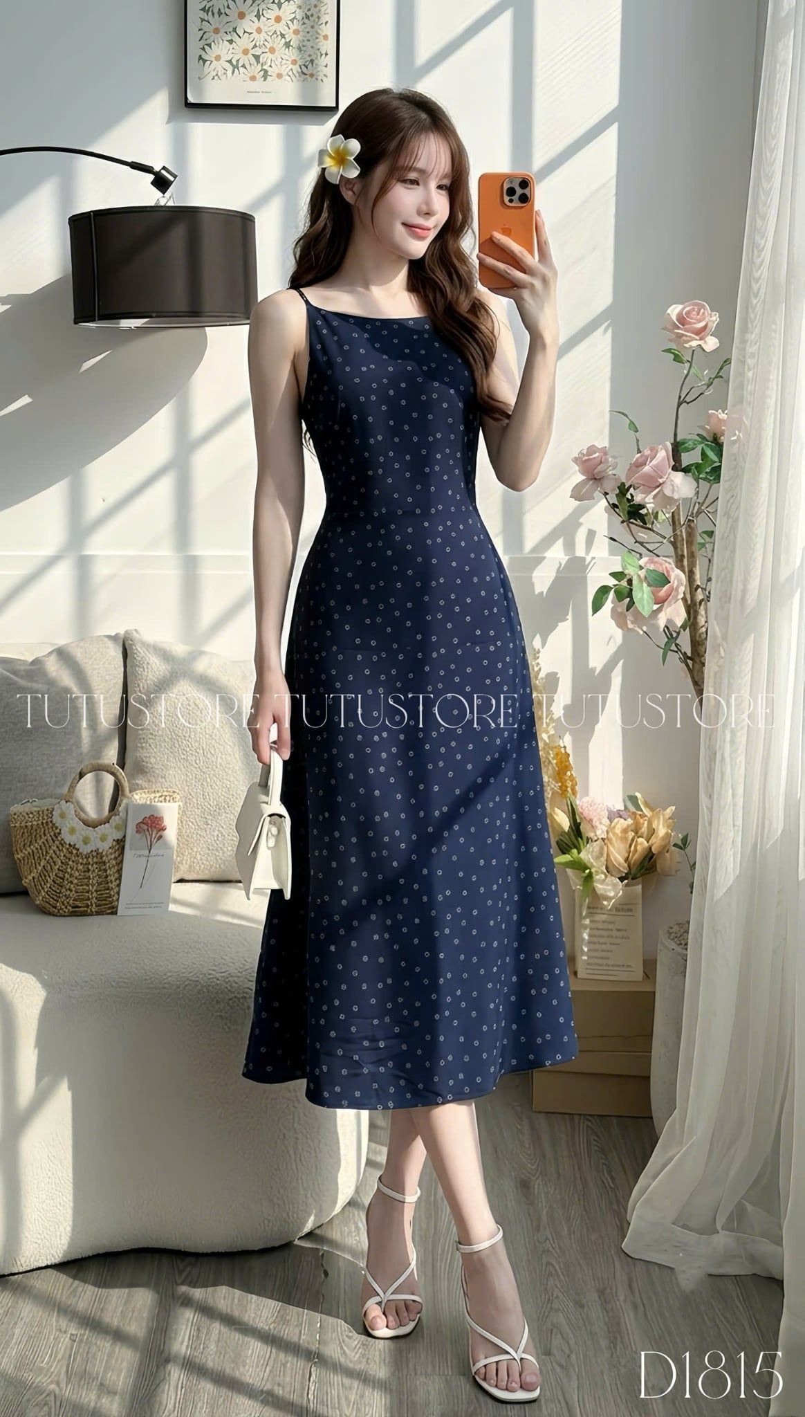Đầm Thiết Kế Ngắn Tay Dáng Dài Đi Chơi TuTu Store Mã D1815