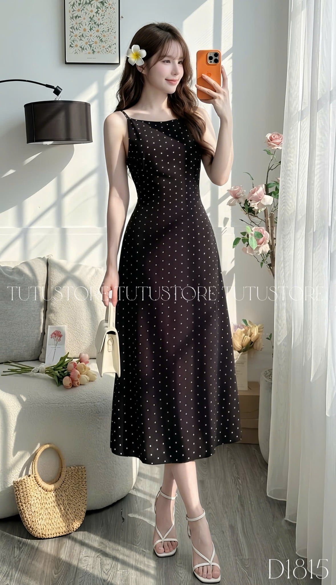 Đầm Thiết Kế Ngắn Tay Dáng Dài Đi Chơi TuTu Store Mã D1815