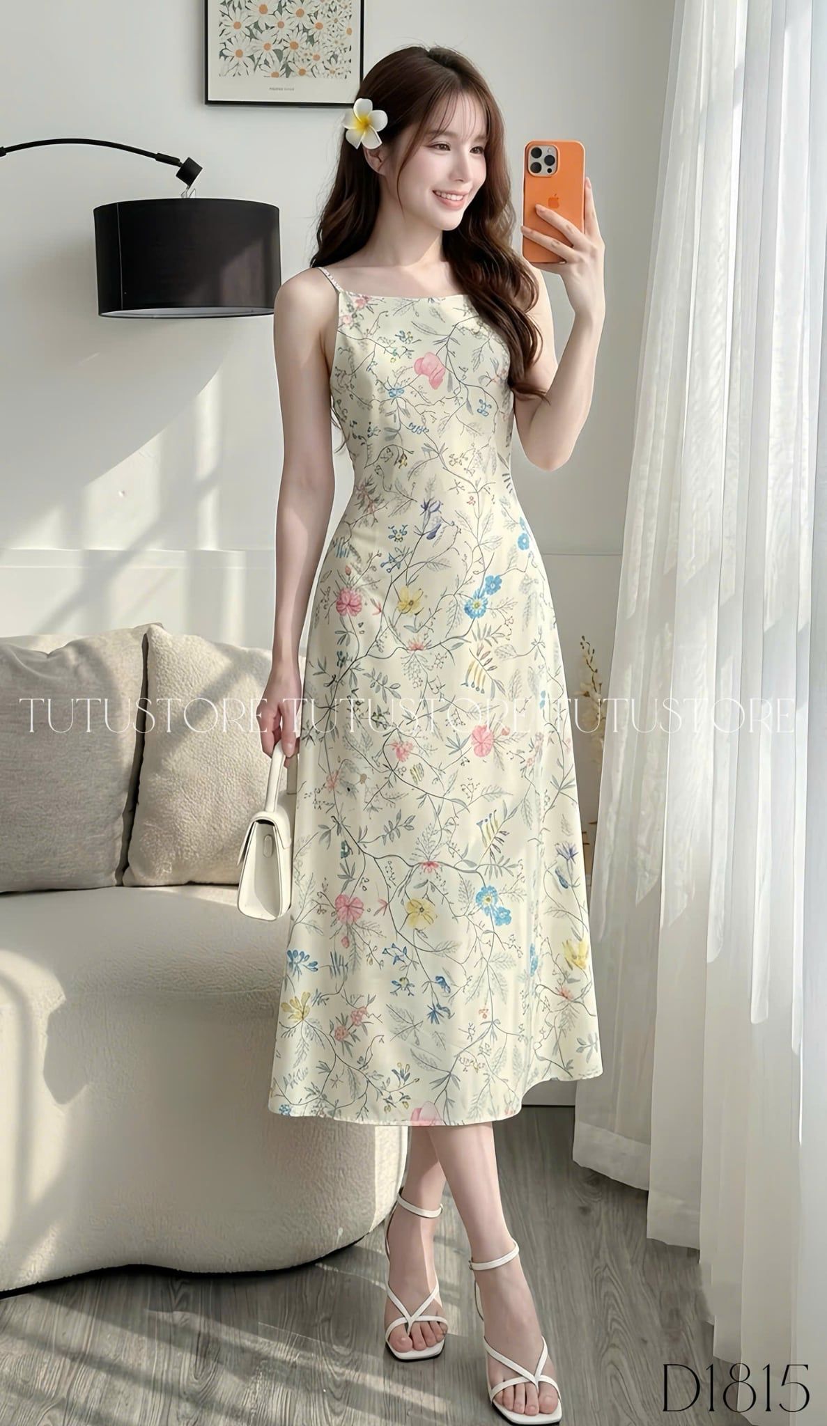 Đầm Thiết Kế Ngắn Tay Dáng Dài Đi Chơi TuTu Store Mã D1815