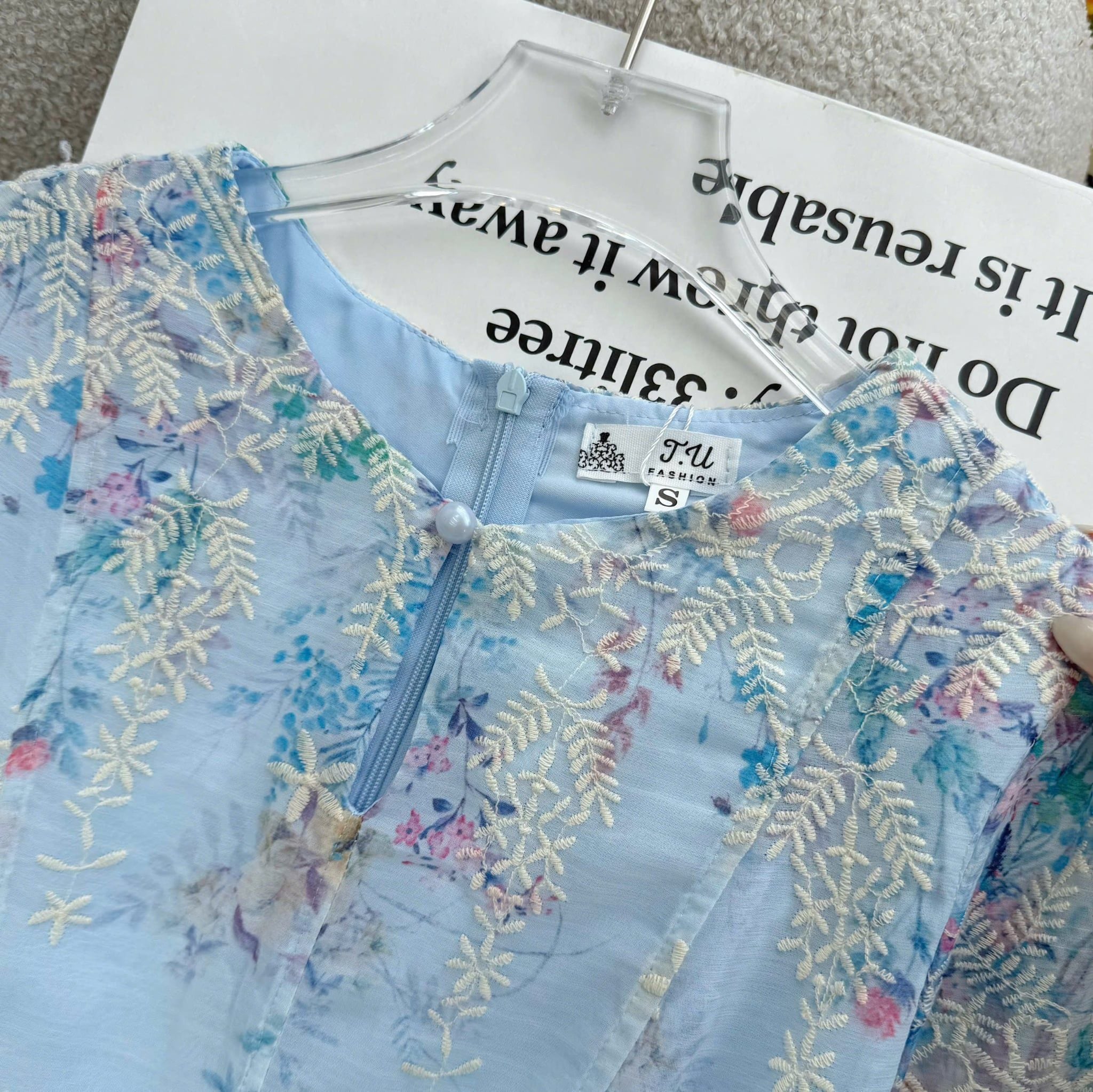 Đầm Thiết Kế Cổ Giọt Nước Dáng Dài Đi Chơi TuTu Store Mã D1816