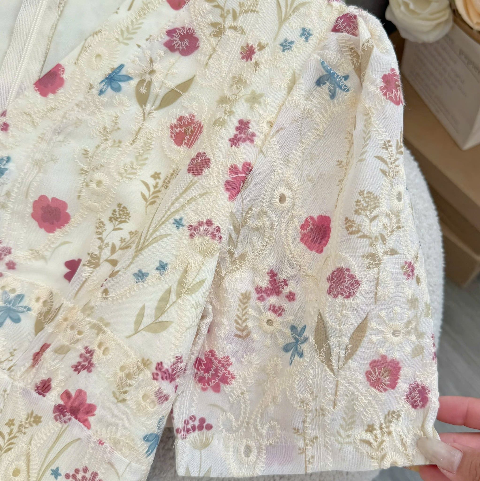Đầm Hoa Thiết Kế Cổ V Dáng Dài Đi Chơi TuTu Store Mã D1818