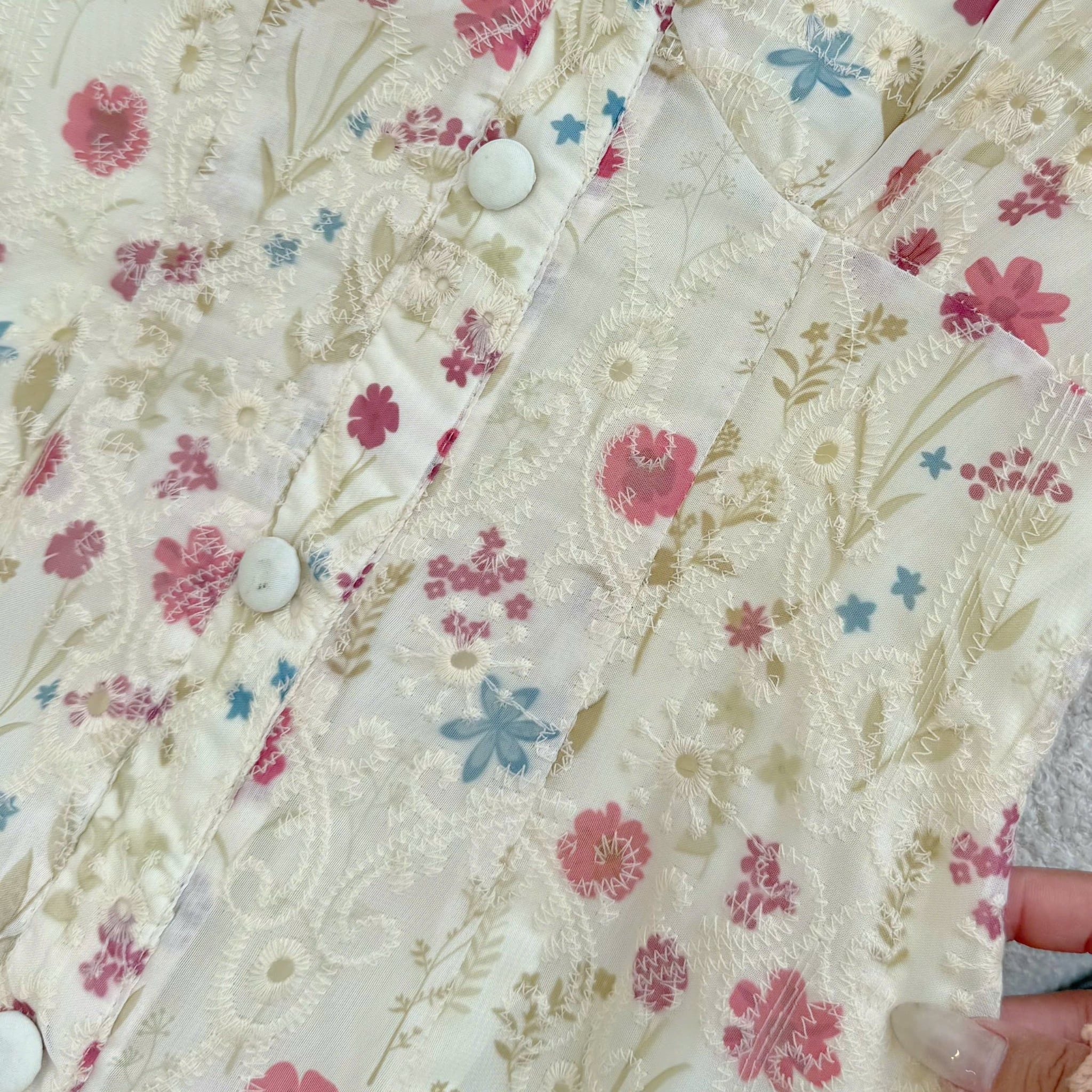 Đầm Hoa Thiết Kế Cổ V Dáng Dài Đi Chơi TuTu Store Mã D1818