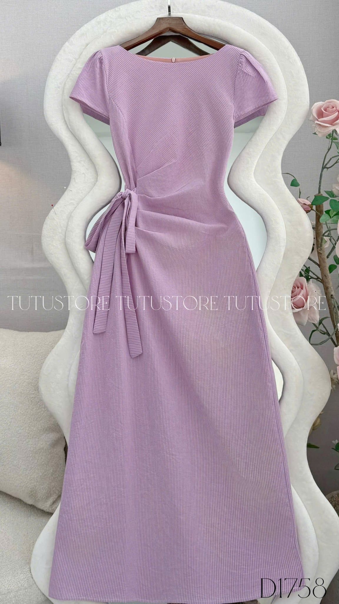 Đầm Thiết Kế Buộc Eo Dáng Dài Đi Chơi TuTu Store Mã D1758